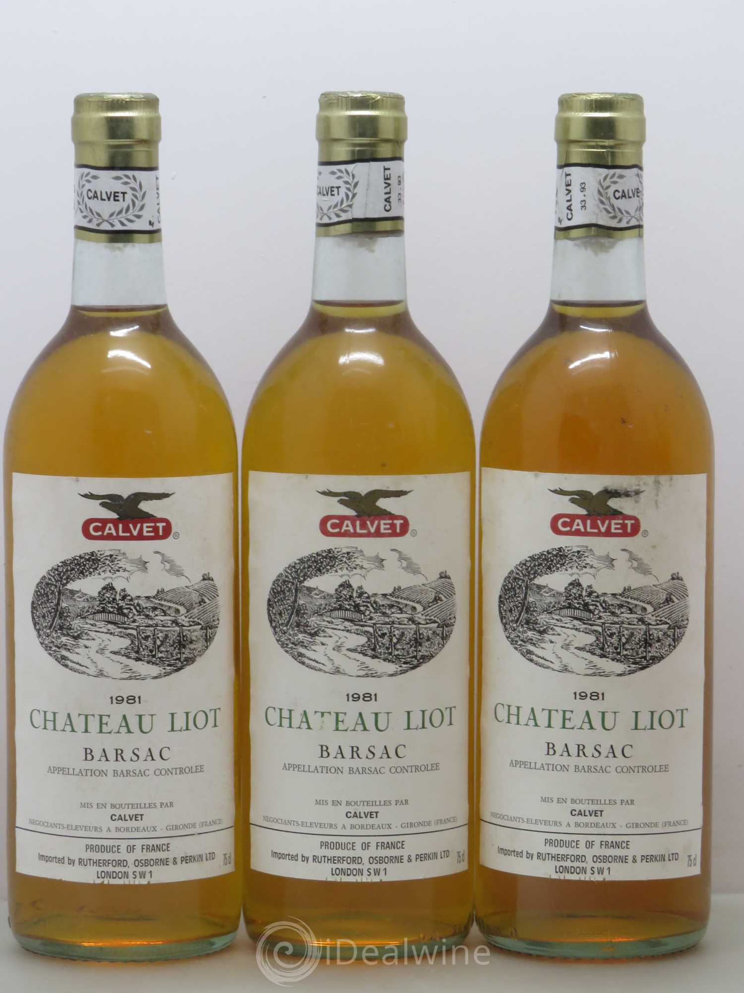 Château Liot (senza prezzo di riserva) 1981 - Lotto di 6 bottiglie - 1