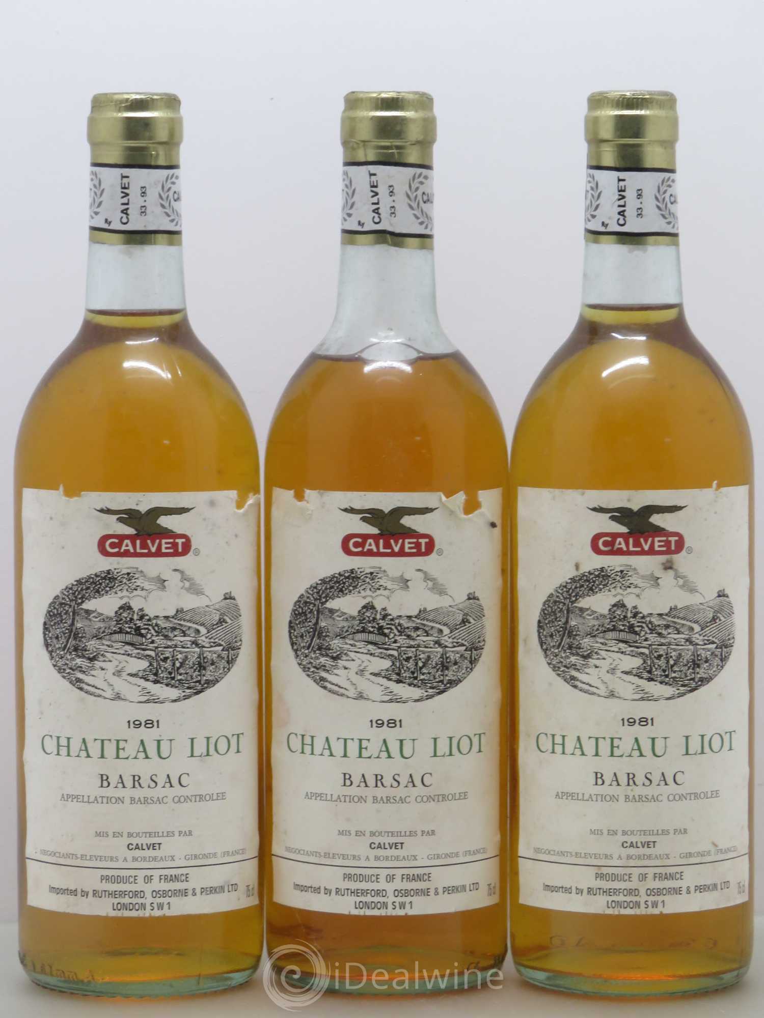 Château Liot (senza prezzo di riserva) 1981 - Lotto di 3 bottiglie - 0