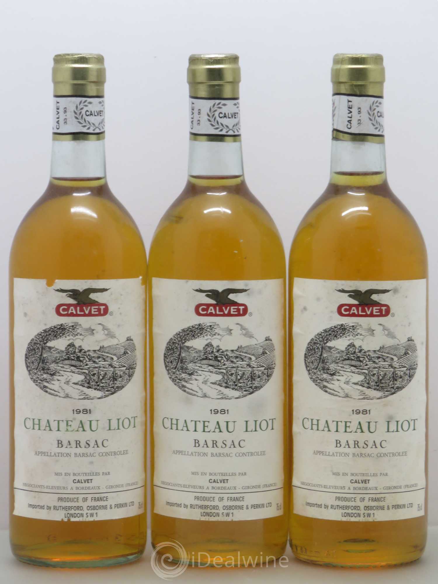 Château Liot (senza prezzo di riserva) 1981 - Lotto di 3 bottiglie - 0