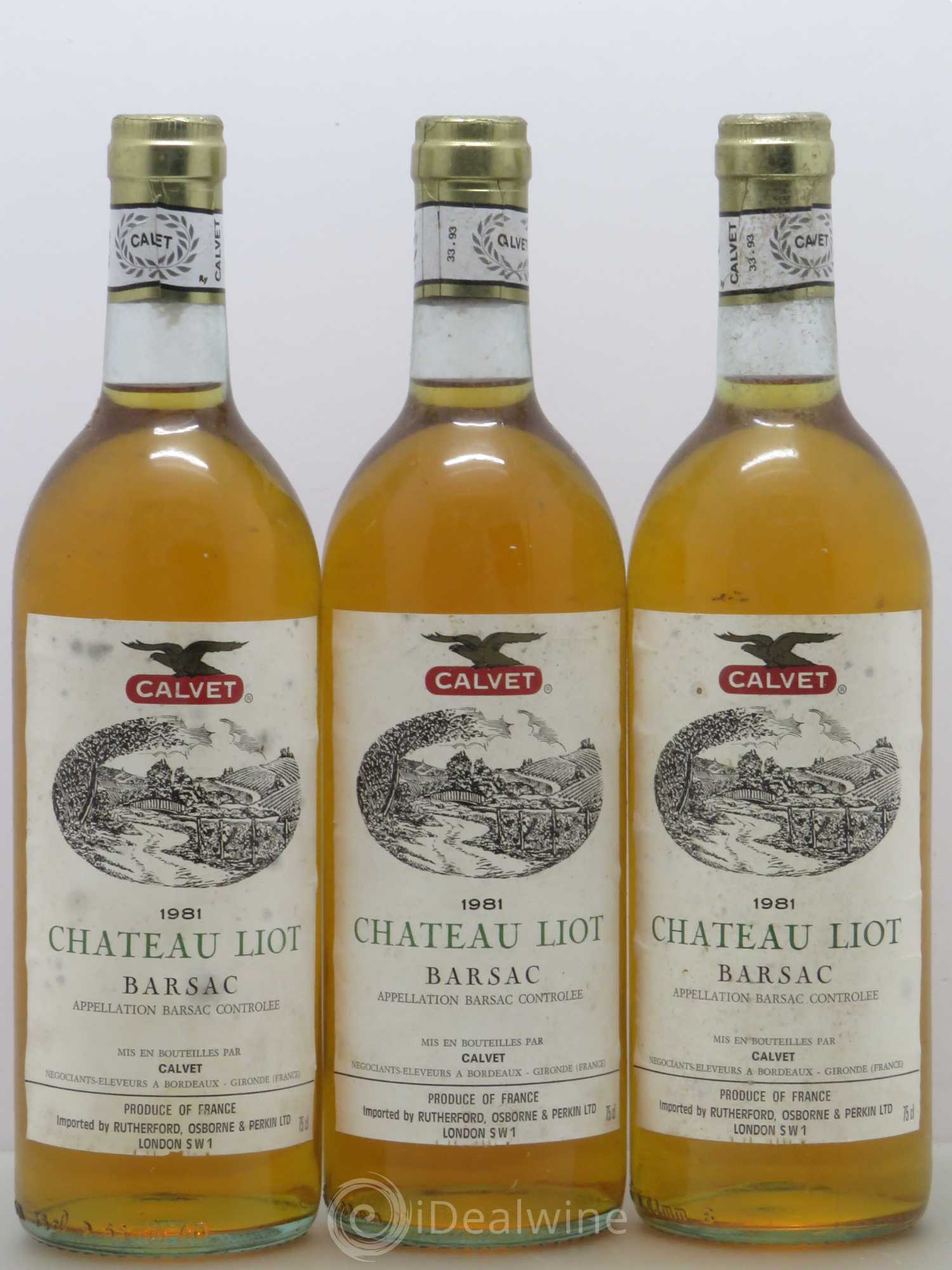 Château Liot (senza prezzo di riserva) 1981 - Lotto di 3 bottiglie - 0