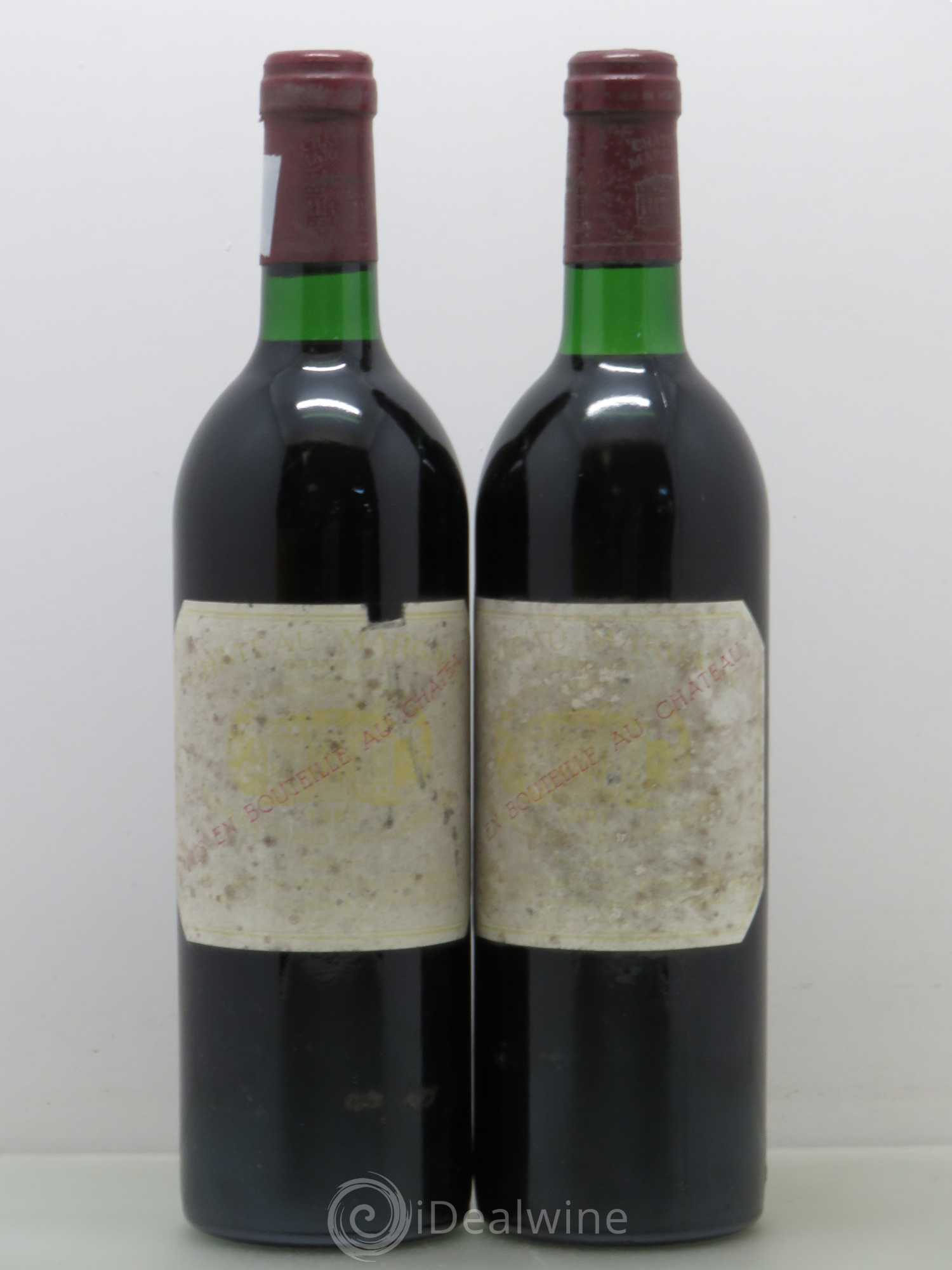 Château Margaux 1er Grand Cru Classé Capsule découpée pour vérification millesime 1981 - Lot de 2 bouteilles - 0