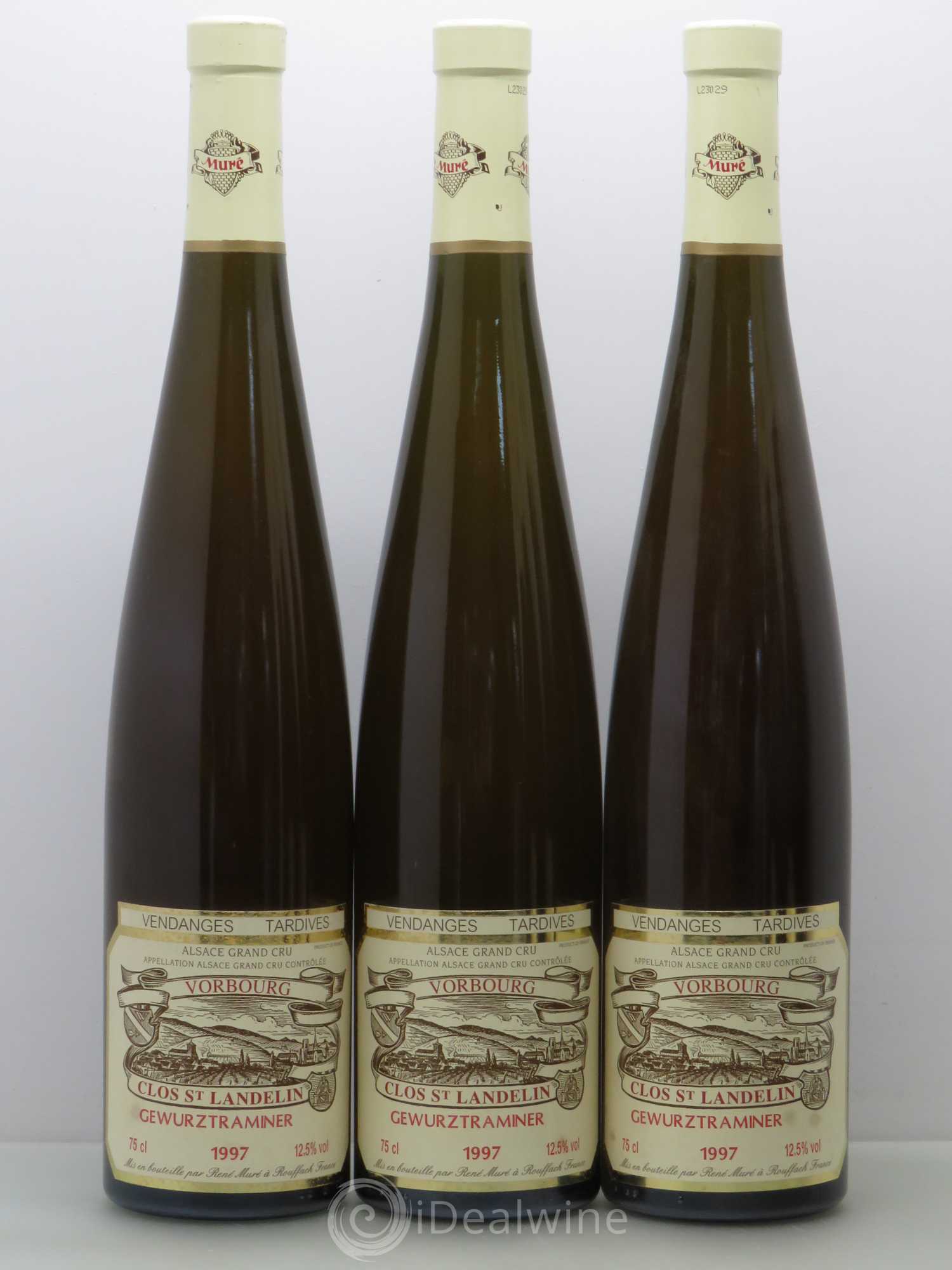 Gewurztraminer Vendanges Tardives Vorbourg Mure 1997 - Lotto di 6 bottiglie - 1