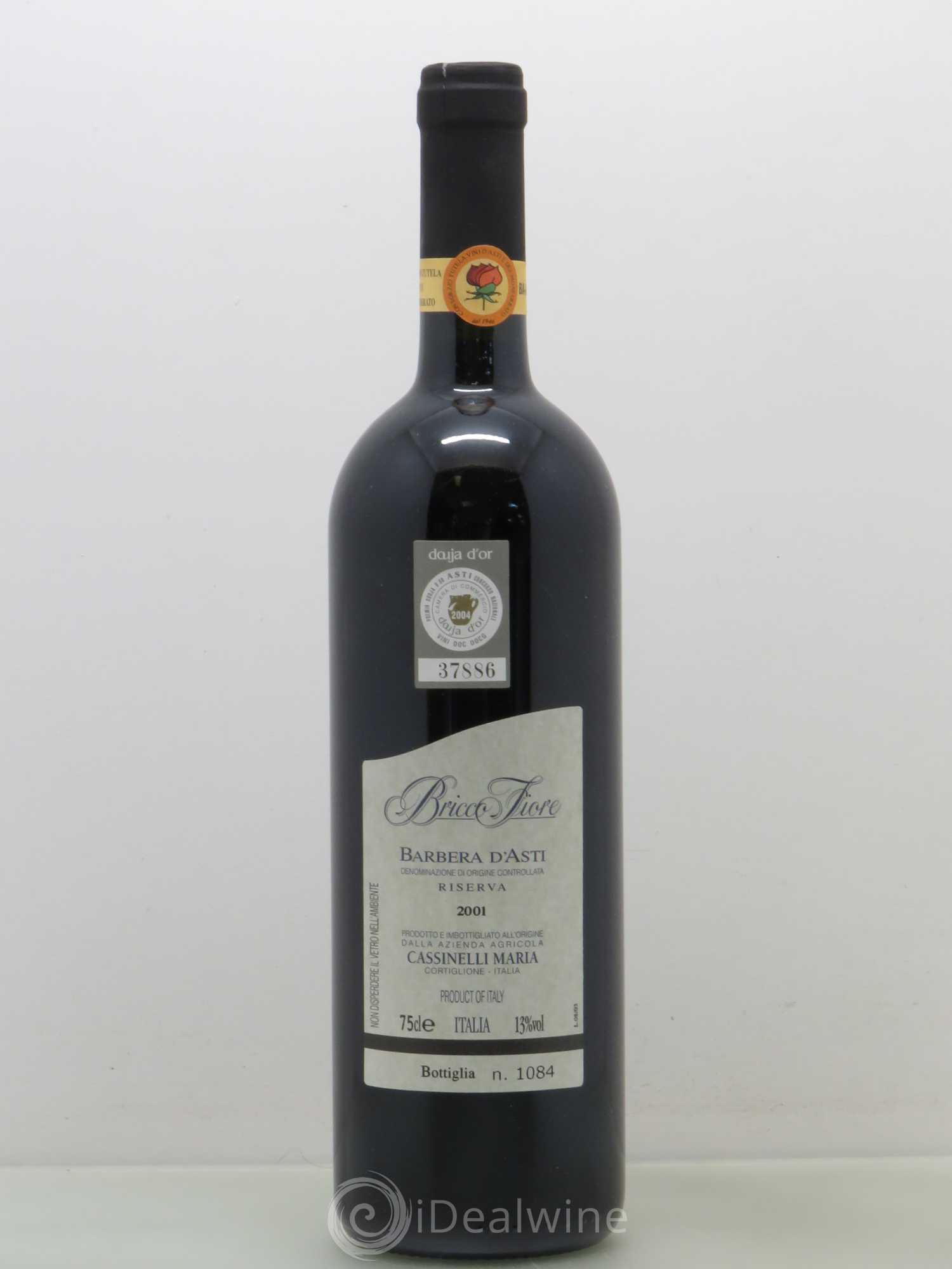 Italie Barbera d'Asti Bricco Fiore Riserva Cassinelli (sans prix de réserve) 2001 - Posten von 1 Flasche - 0