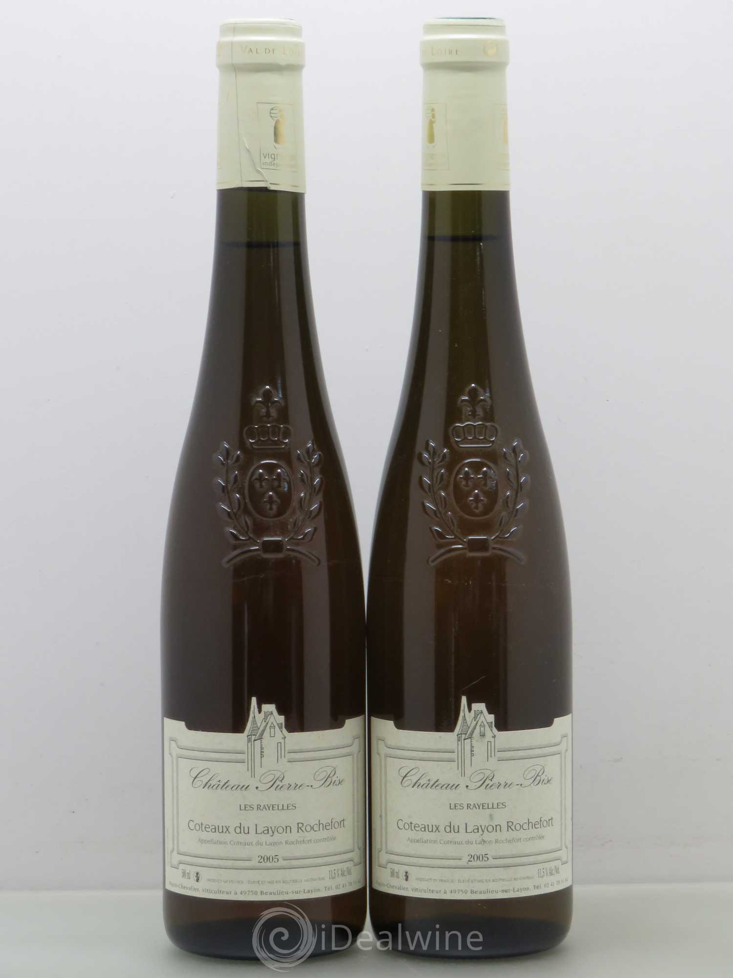 Coteaux du Layon Rochefort Château Pierre-Bise Les Rayelles. 50cl 2005 - Lotto di 2 bottiglie - 0