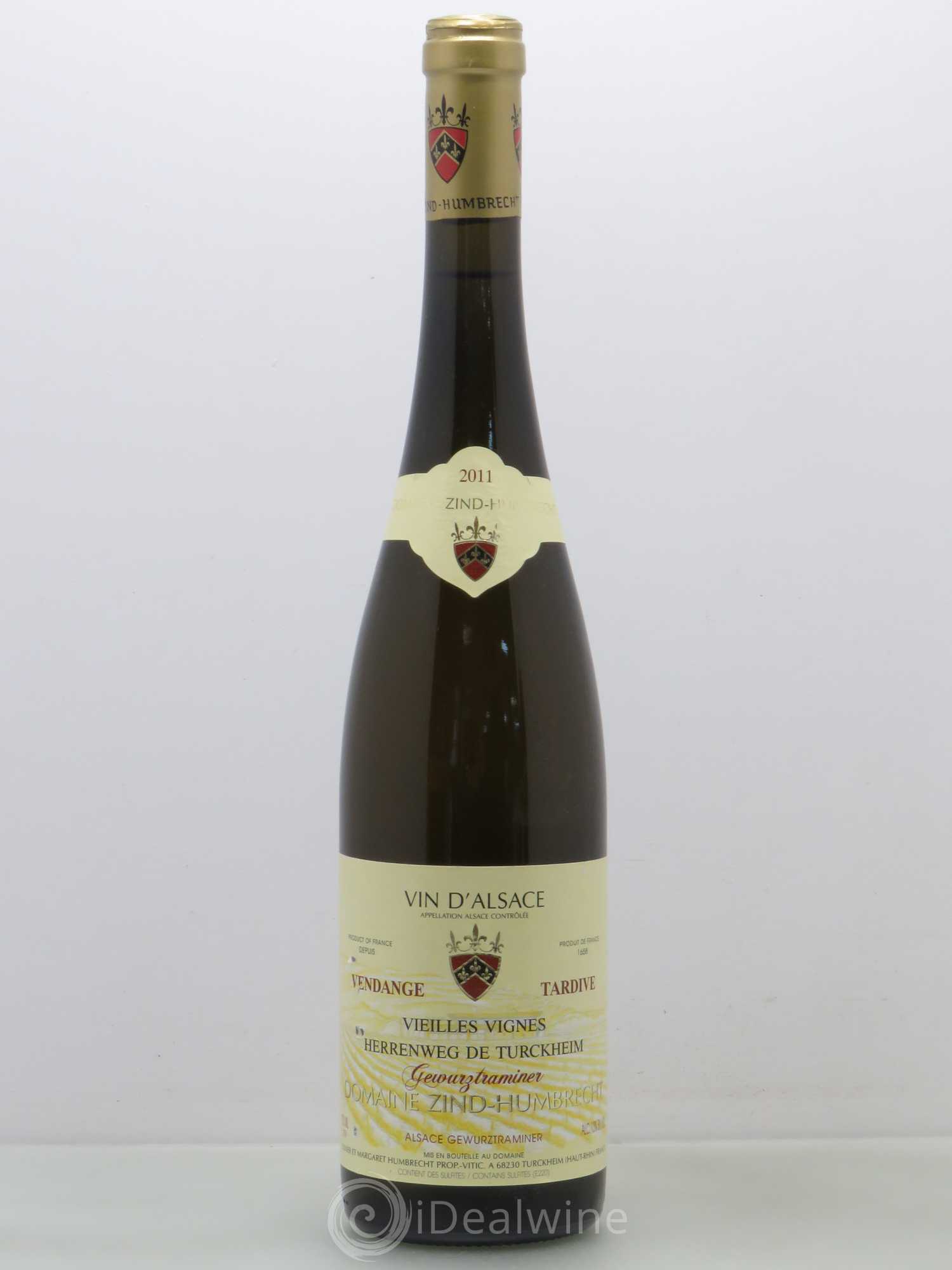 Alsace Gewurztraminer Vendanges Tardives Herrenweg de Turckheim Vieilles vignes Zind-Humbrecht (Domaine) 2011 - Lotto di 1 bottiglia - 0