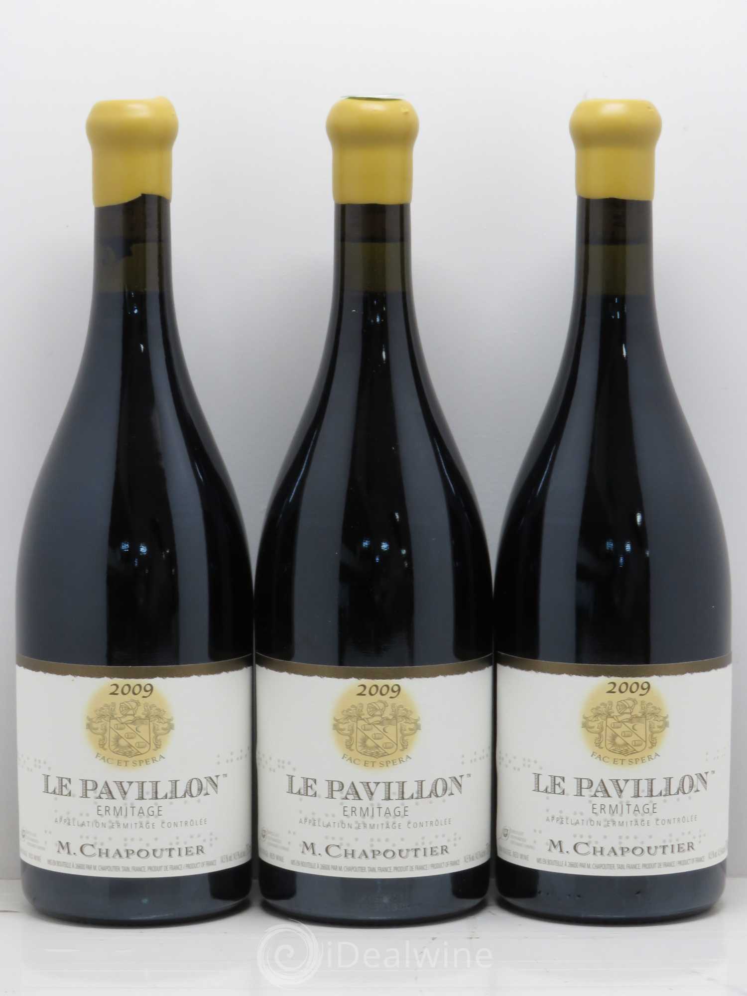 Hermitage Ermitage Le Pavillon Chapoutier 2009 - Lot de 3 bouteilles - 0