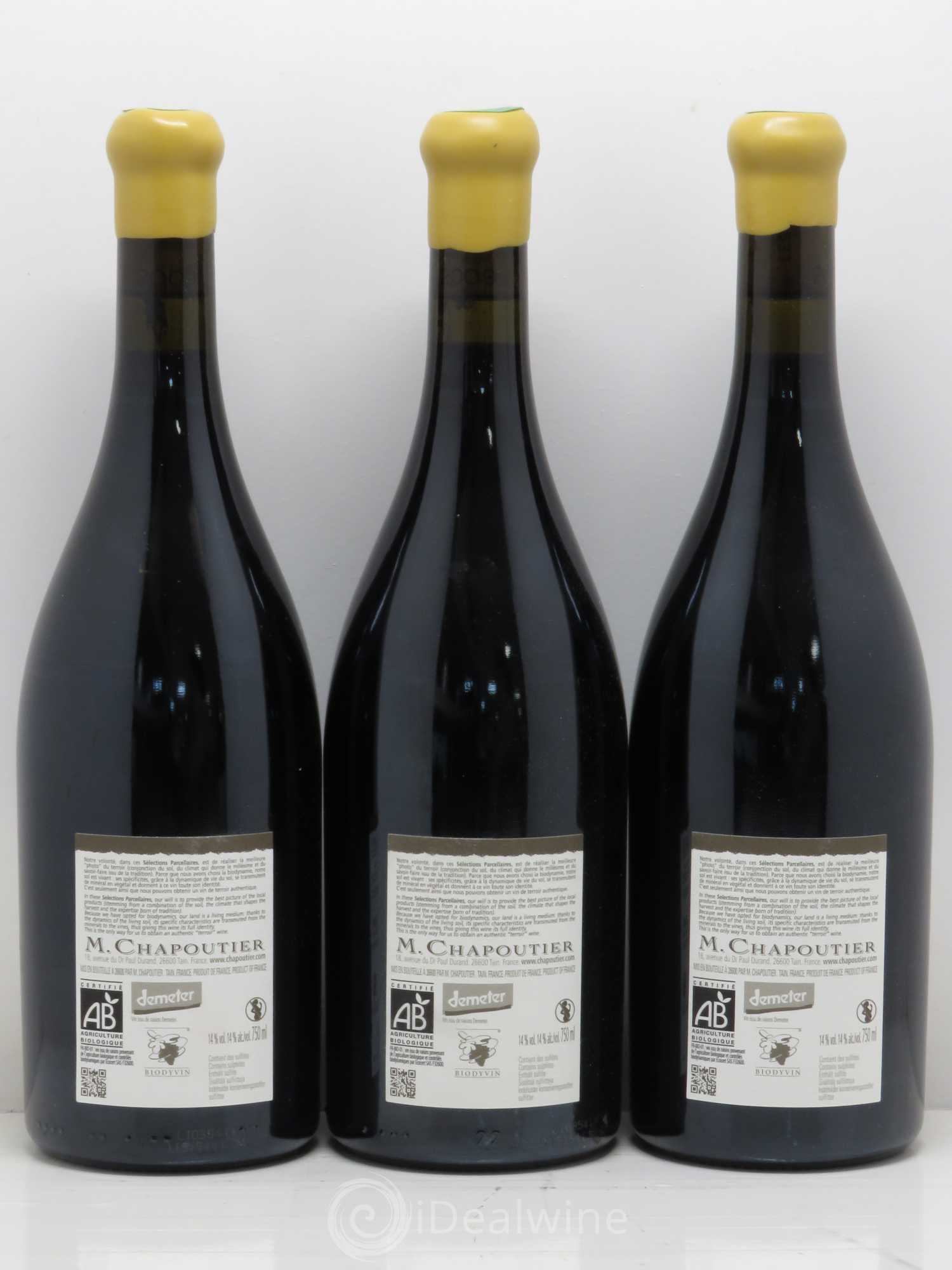 Hermitage Ermitage Les Greffieux Chapoutier 2009 - Lot de 3 bouteilles - 1