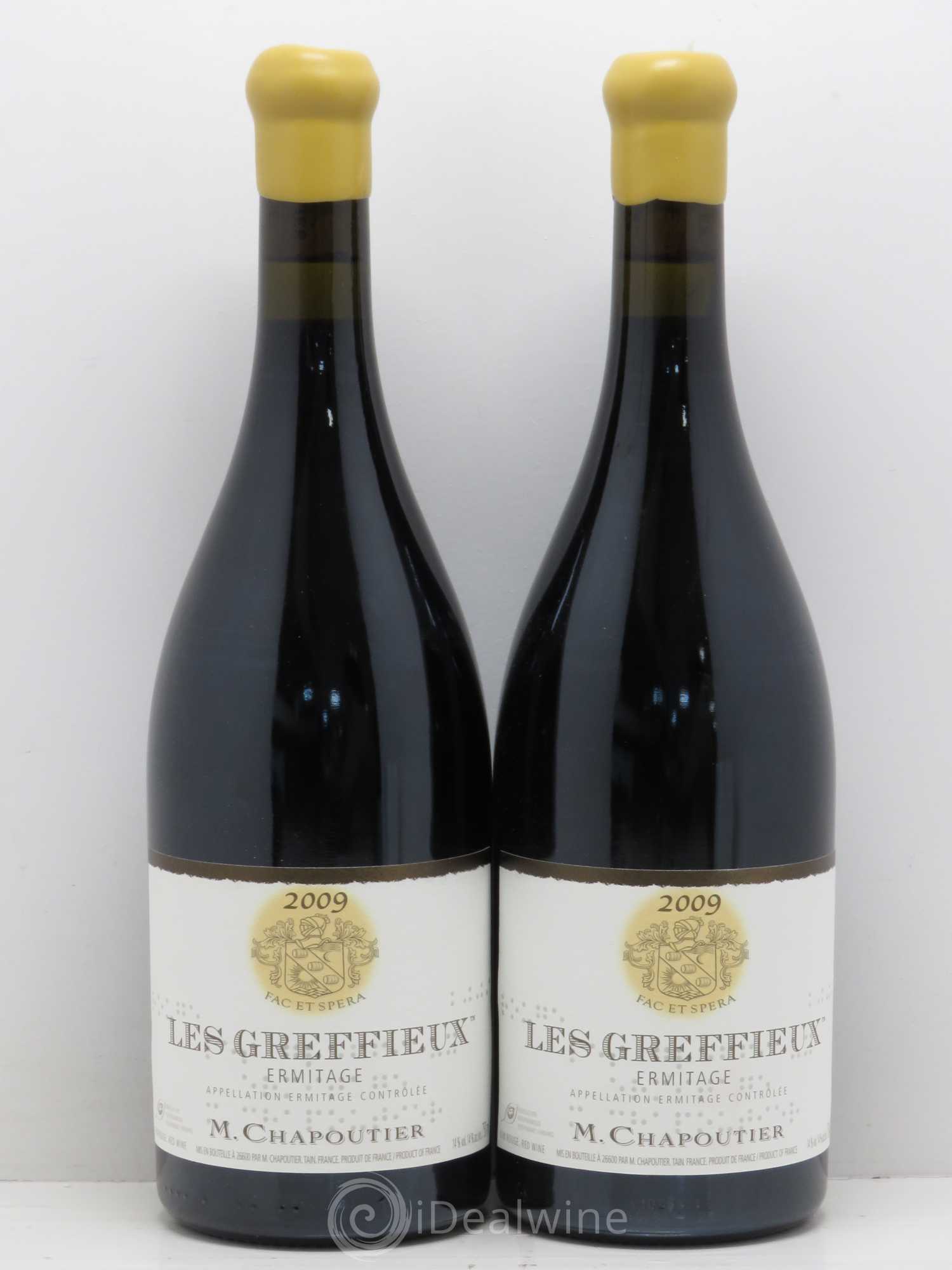 Hermitage Ermitage Les Greffieux Chapoutier 2009 - Lot de 2 bouteilles - 0