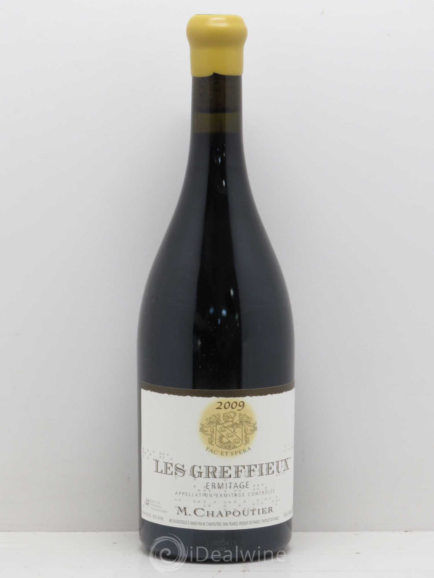 Hermitage Ermitage Les Greffieux Chapoutier 2009 - Lot de 1 bouteille - 0