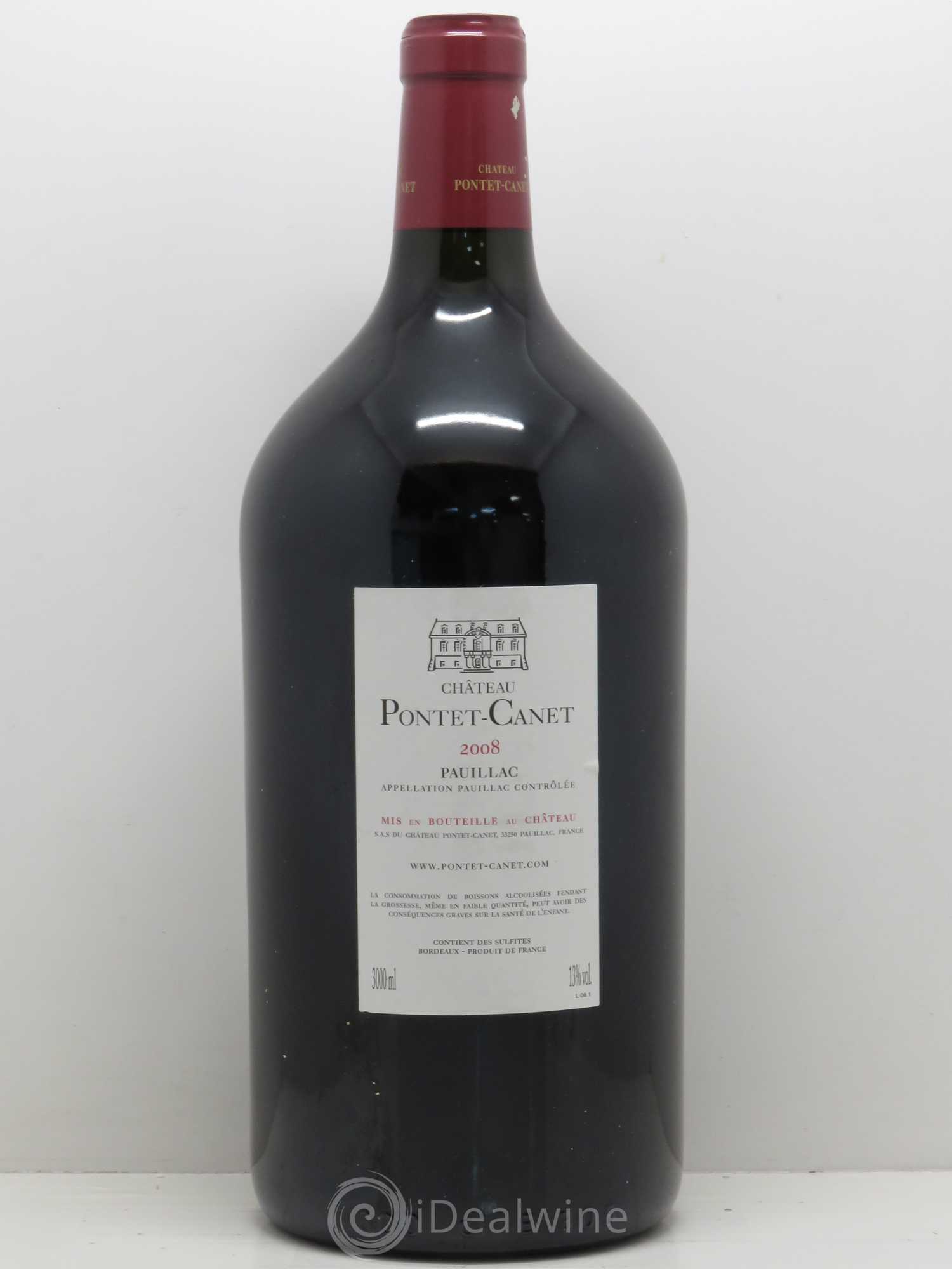 Château Pontet Canet 5ème Grand Cru Classé 2008 - Lot de 1 double magnum - 1