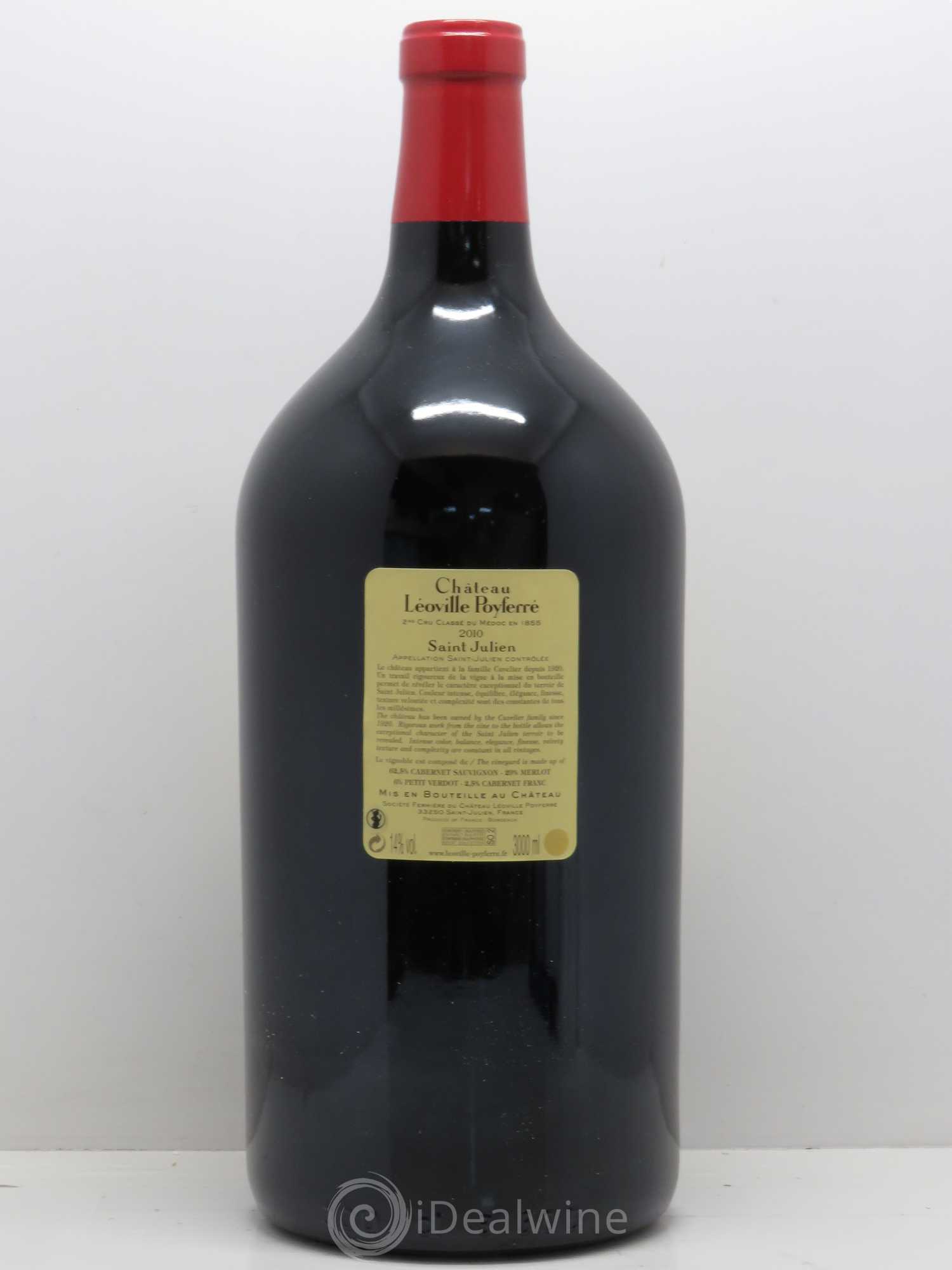 Château Léoville Poyferré 2ème Grand Cru Classé 2010 - Lot de 1 double magnum - 1