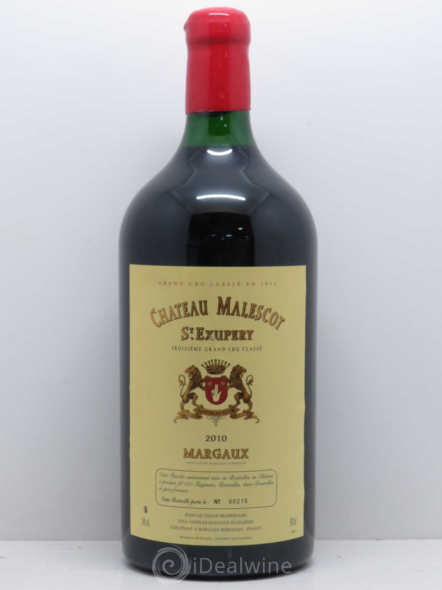 Château Malescot Saint-Exupéry 3ème Grand Cru Classé 2010 - Lot de 1 double magnum - 0