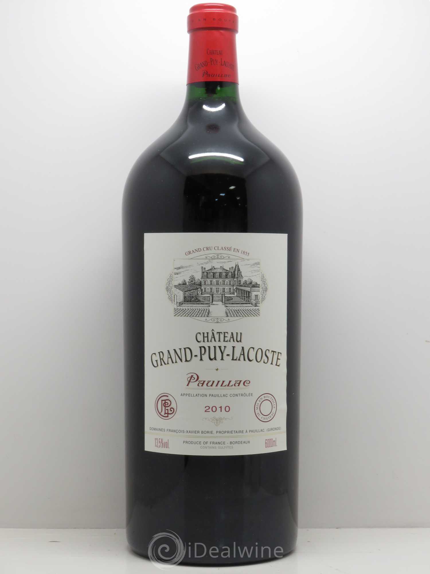 Château Grand Puy Lacoste 5ème Grand Cru Classé 2010 - Lot de 1 impériale - 0