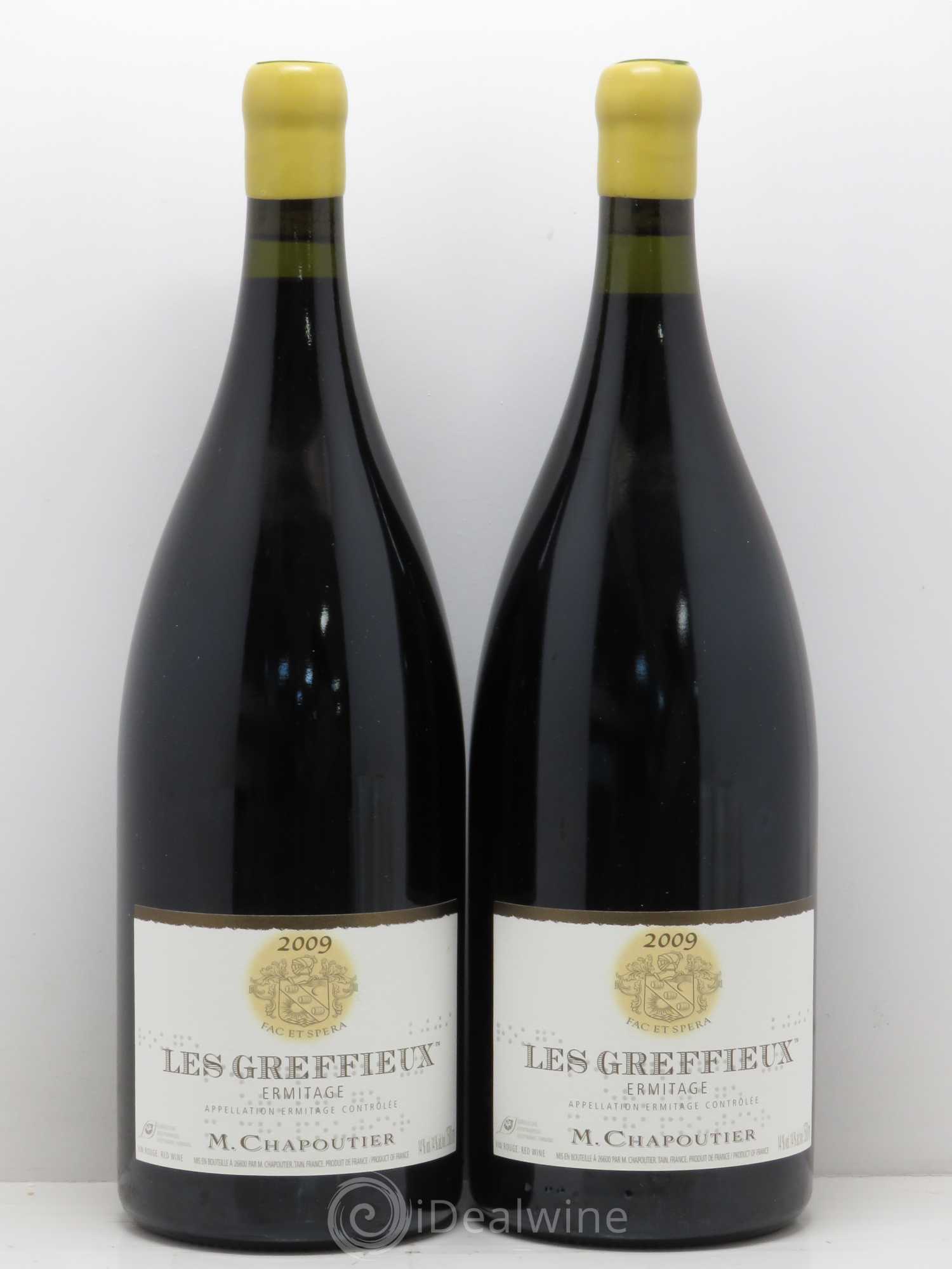Hermitage Ermitage Les Greffieux Chapoutier 2009 - Lot de 2 magnums - 0
