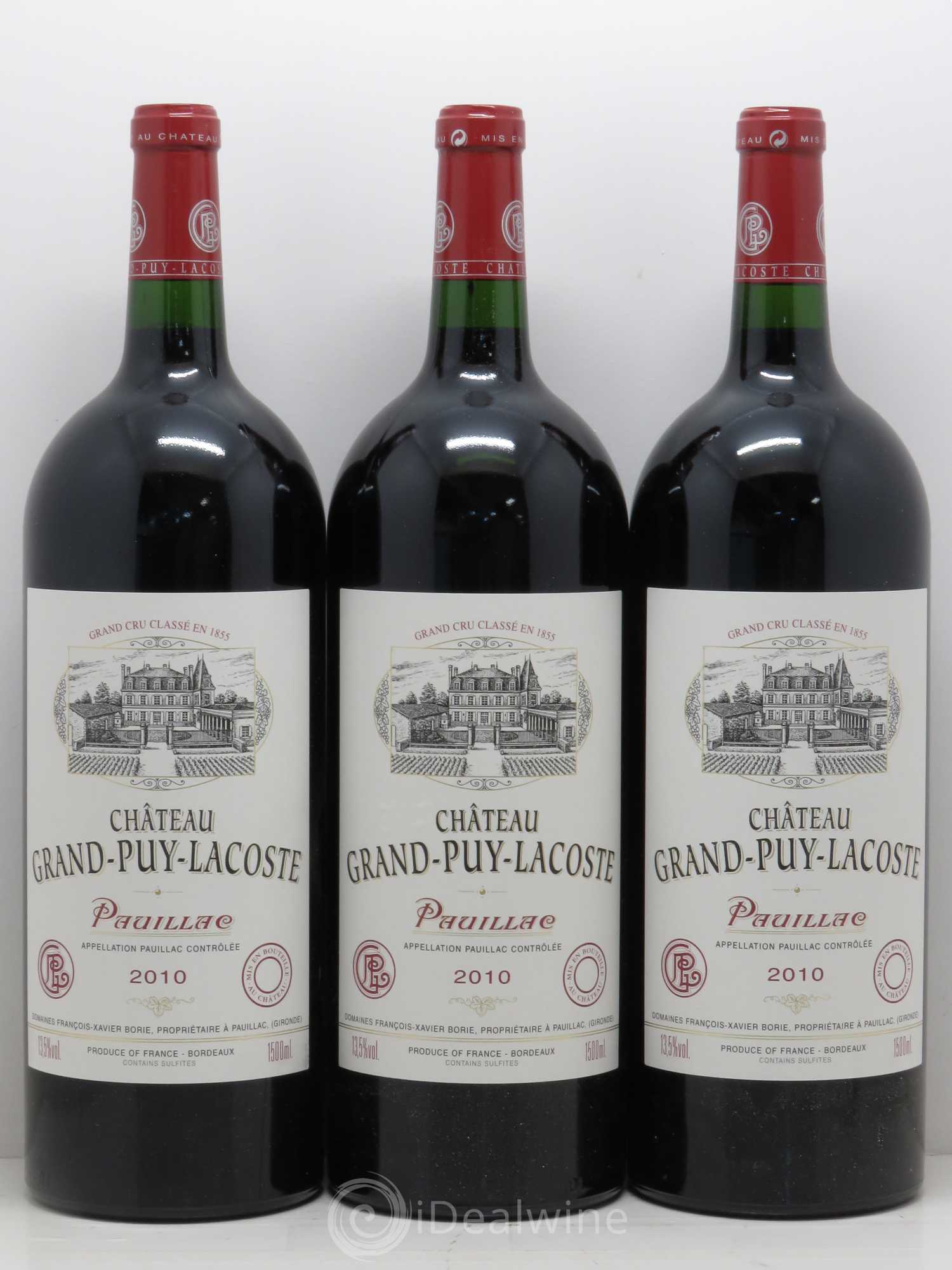 Château Grand Puy Lacoste 5ème Grand Cru Classé 2010 - Lot de 6 magnums - 2
