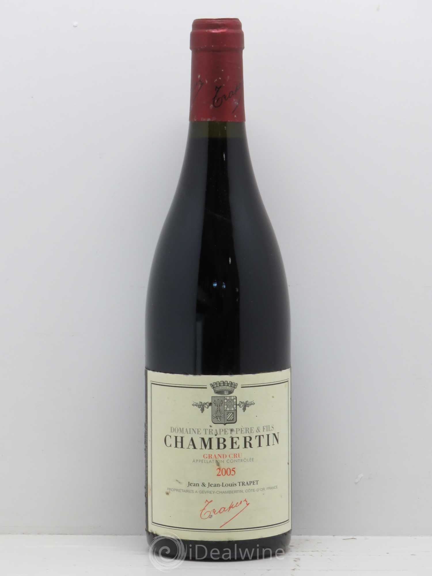 Chambertin Grand Cru Domaine Trapet 2005 - Lot de 1 bouteille - 0