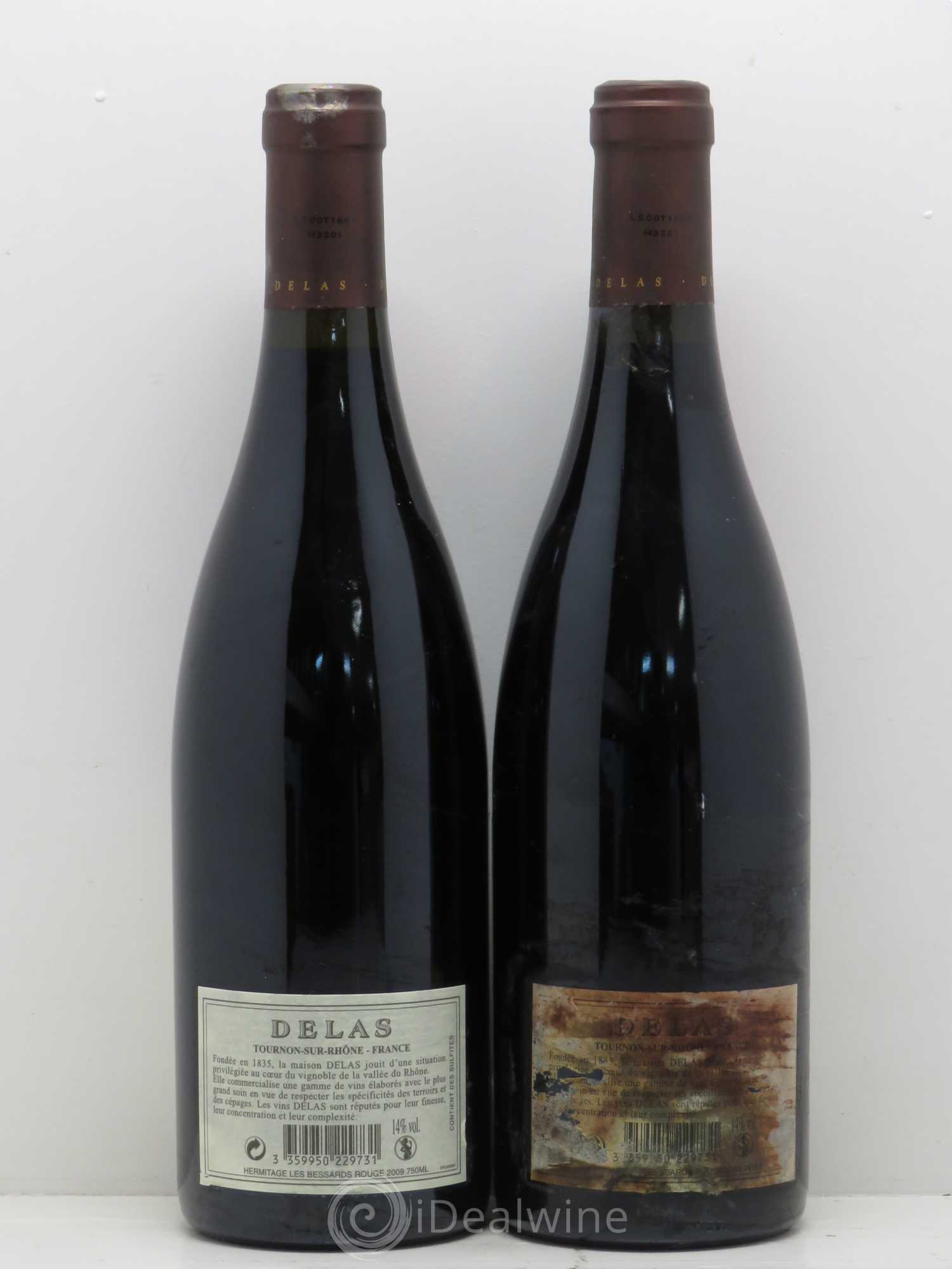 Hermitage Les Bessards Delas Frères 2009 - Lot de 2 bouteilles - 1