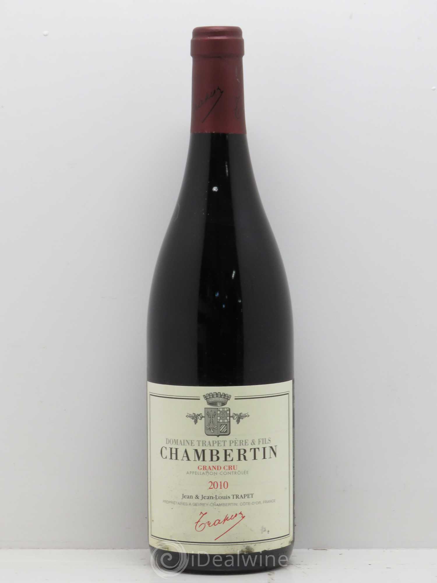 Chambertin Grand Cru Domaine Trapet 2010 - Lot de 1 bouteille - 0