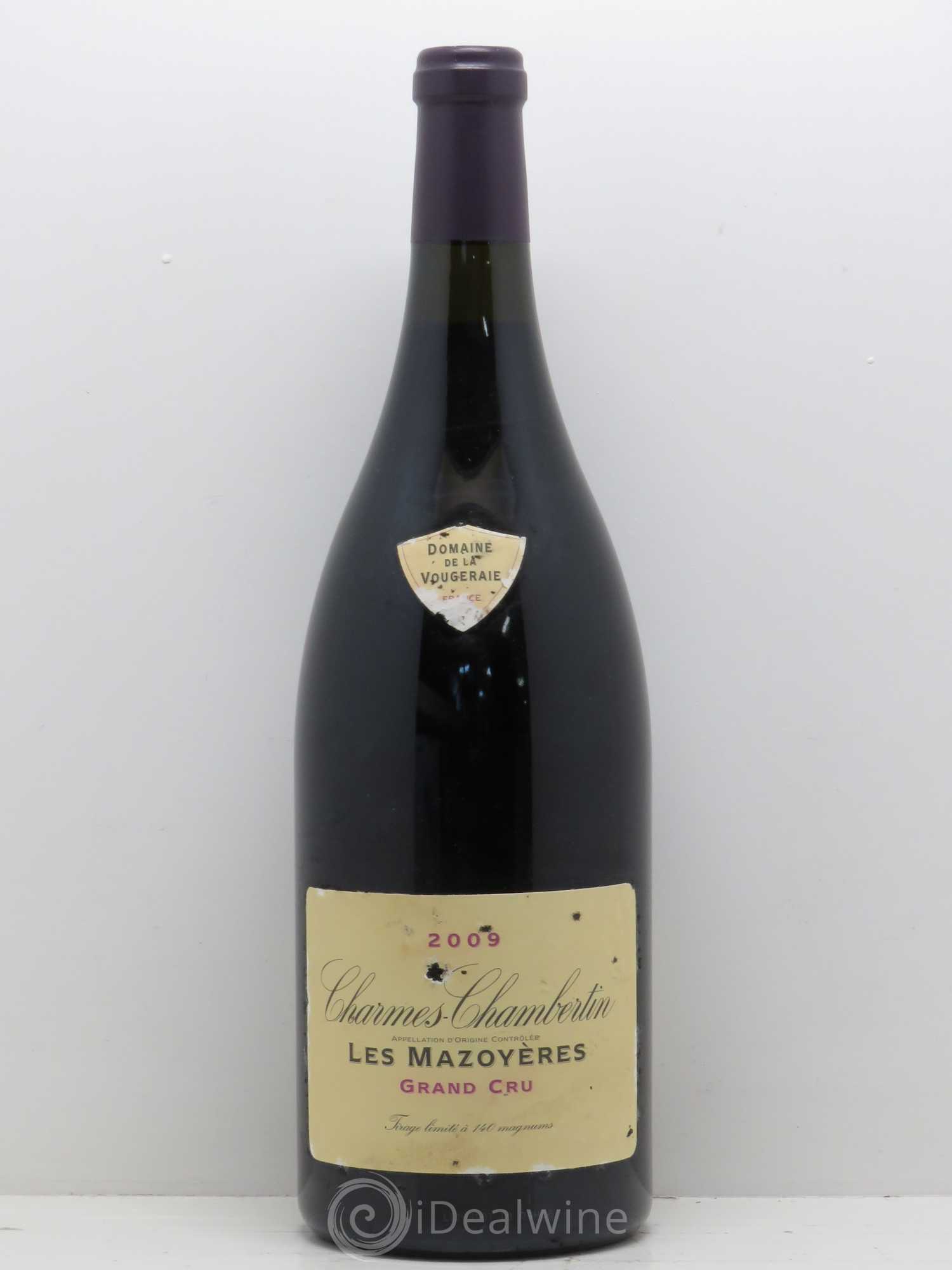 Charmes-Chambertin Grand Cru Les Mazoyères La Vougeraie 2009 - Lot de 1 magnum - 0