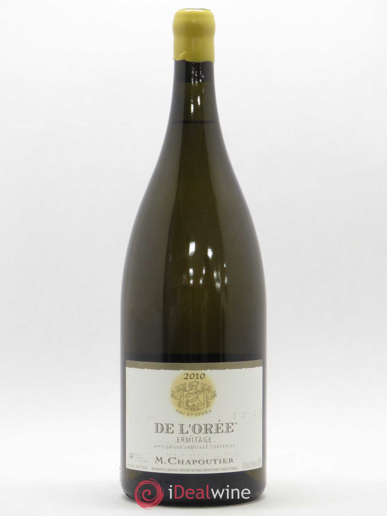 M. Chapoutier DE L'ORÉE 2010 エルミタージュ 白 Weine von M