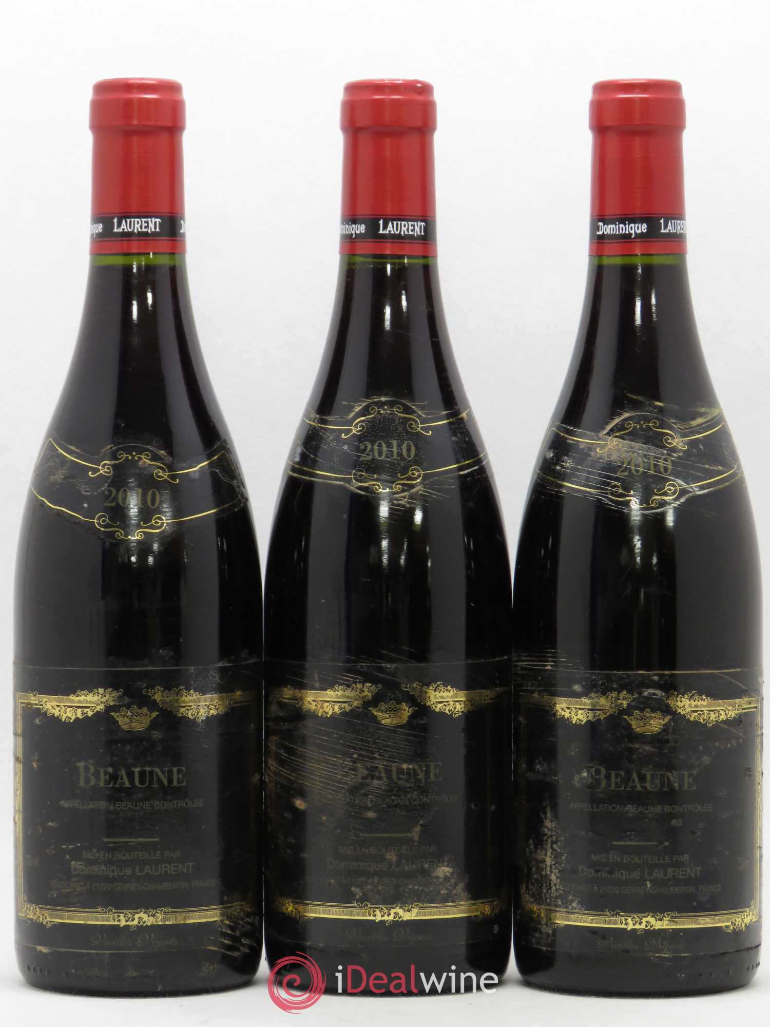 Beaune 1er Cru Dominique Laurent 2010 - Lot de 3 bouteilles - 0