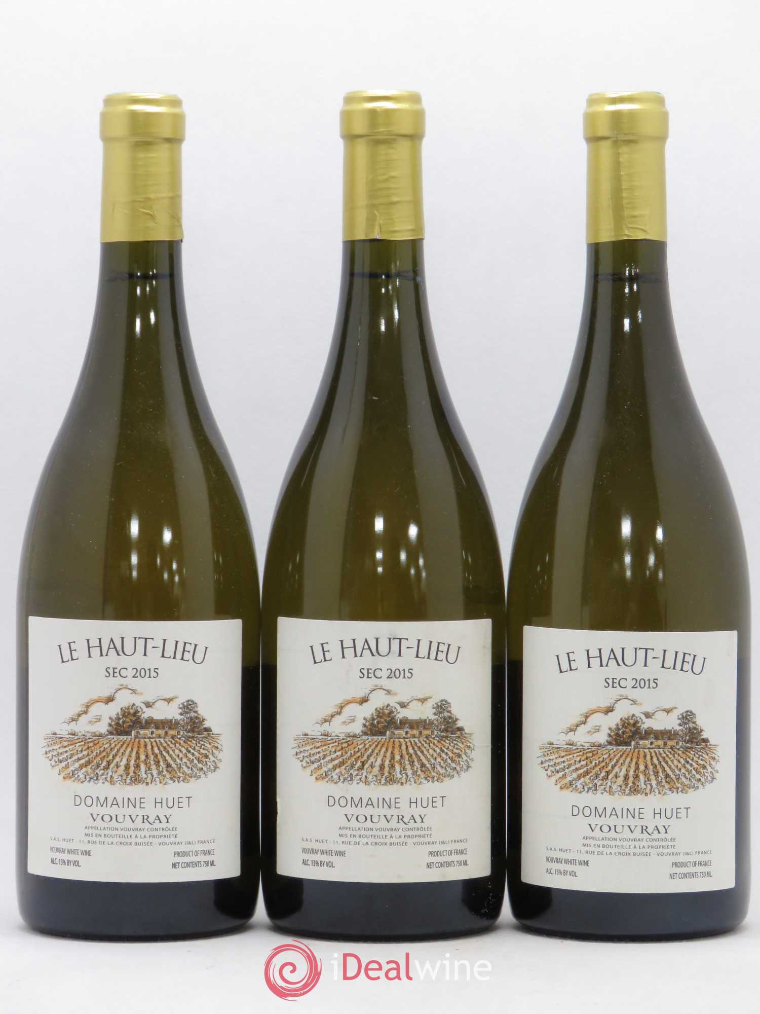 Vouvray Le Haut-Lieu Sec Domaine Huet 2015 - Lot de 3 bouteilles - 0