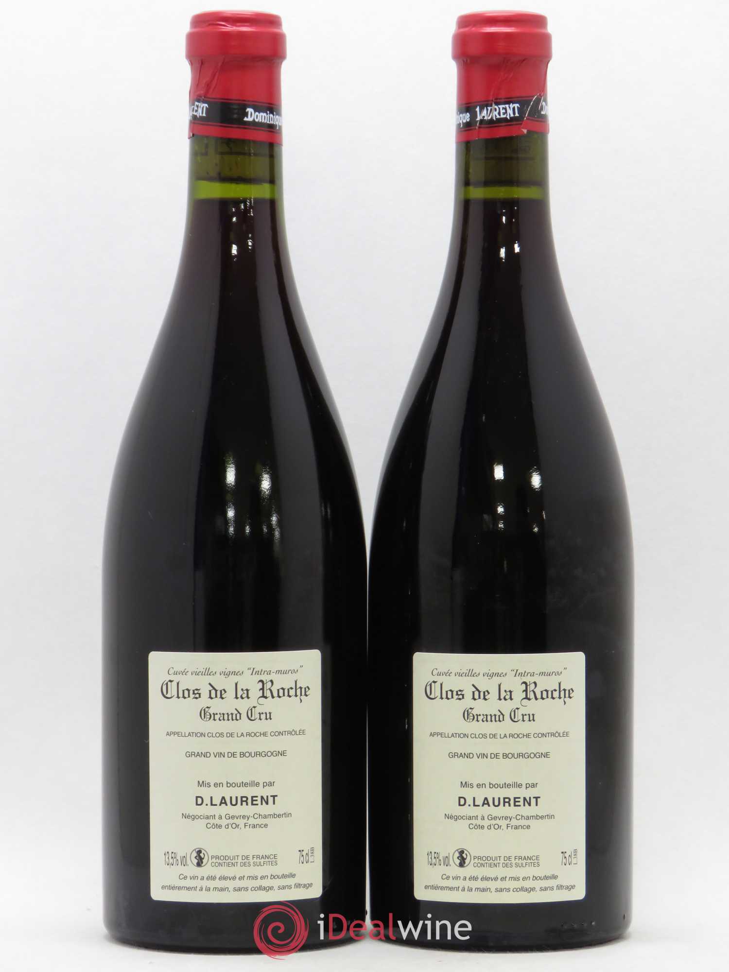Clos de la Roche Grand Cru Vieilles vignes Intra-muros Dominique Laurent 2016 - Lot de 2 bouteilles - 1