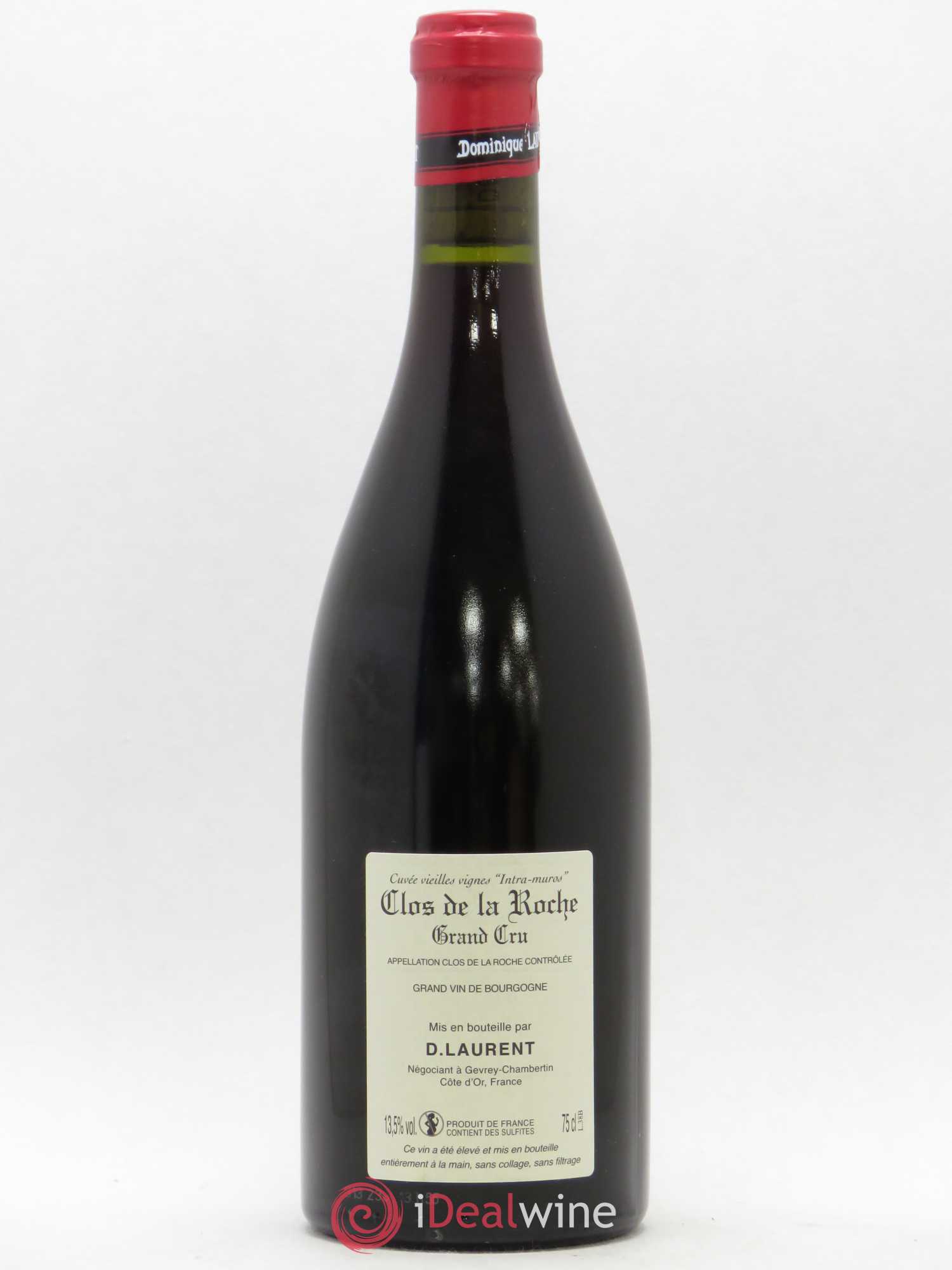 Clos de la Roche Grand Cru Vieilles vignes Intra-muros Dominique Laurent 2016 - Lot de 1 bouteille - 1