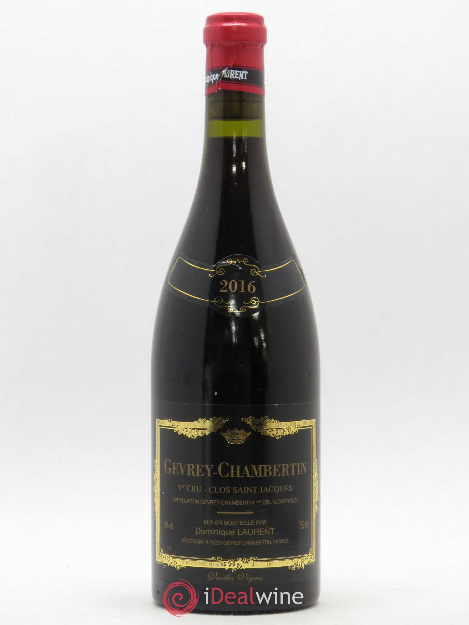 Gevrey-Chambertin 1er Cru Clos Saint Jacques Dominique Laurent 2016 - Lot de 1 bouteille - 0
