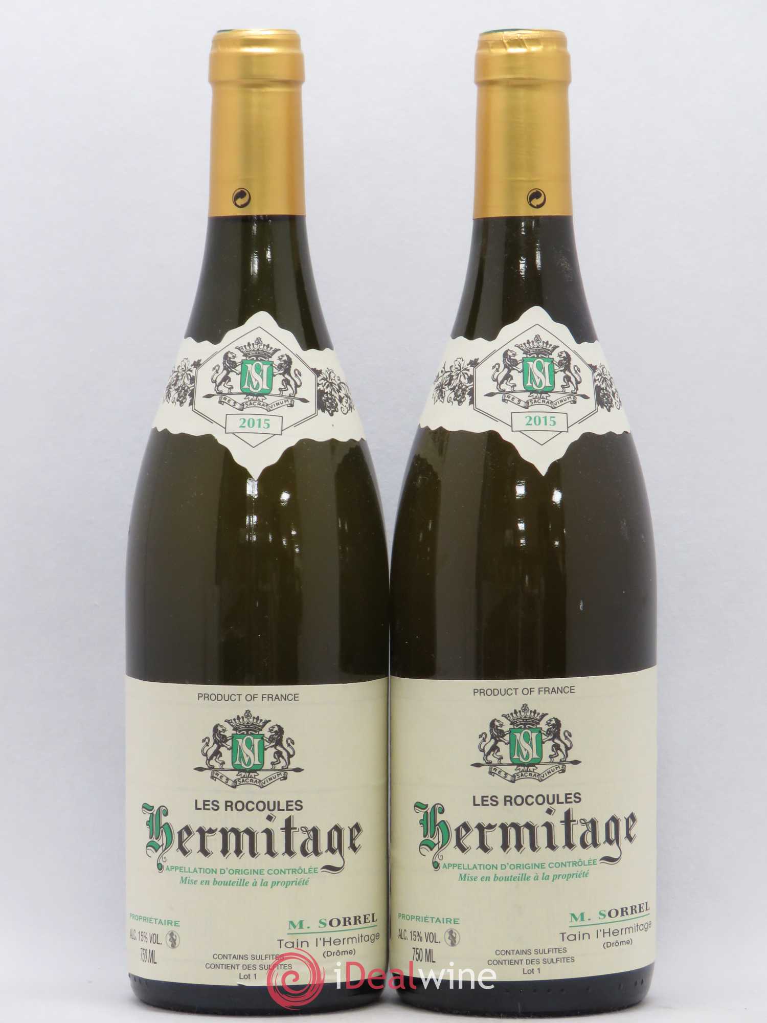 Hermitage Les Rocoules Marc Sorrel 2015 - Lot de 2 bouteilles - 0
