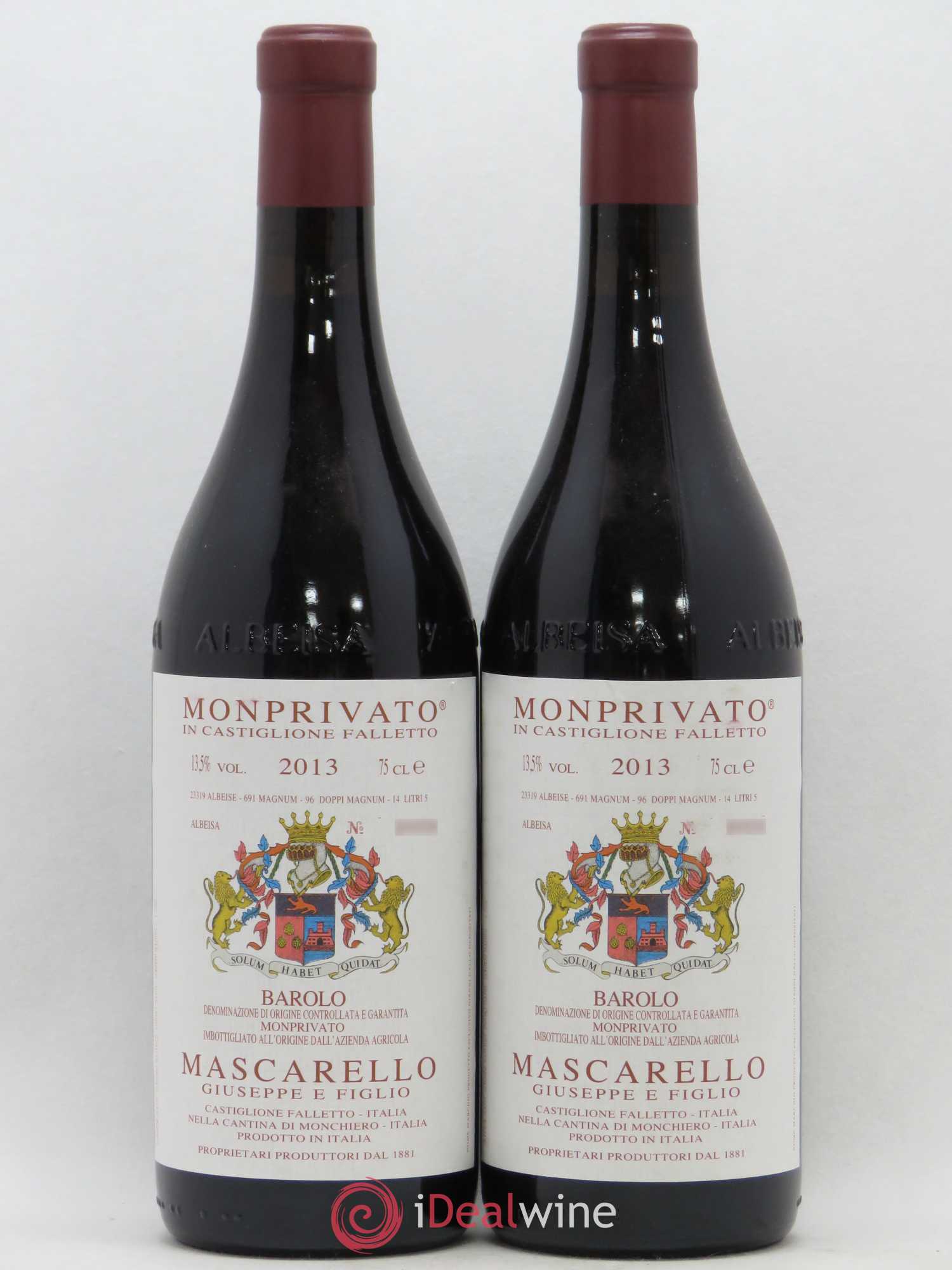 Barolo Giuseppe Mascarello Monprivato 2013 - Lot de 2 bouteilles - 0
