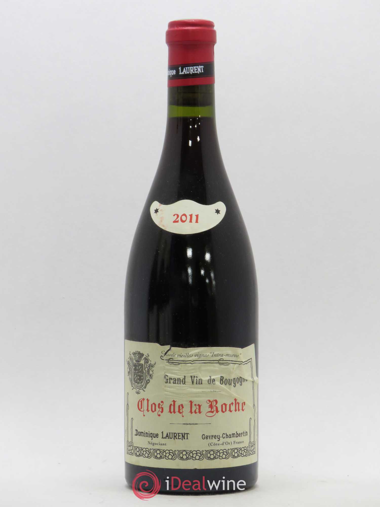 Clos de la Roche Grand Cru Vieilles vignes Intra-muros Dominique Laurent 2011 - Lot de 1 bouteille - 0