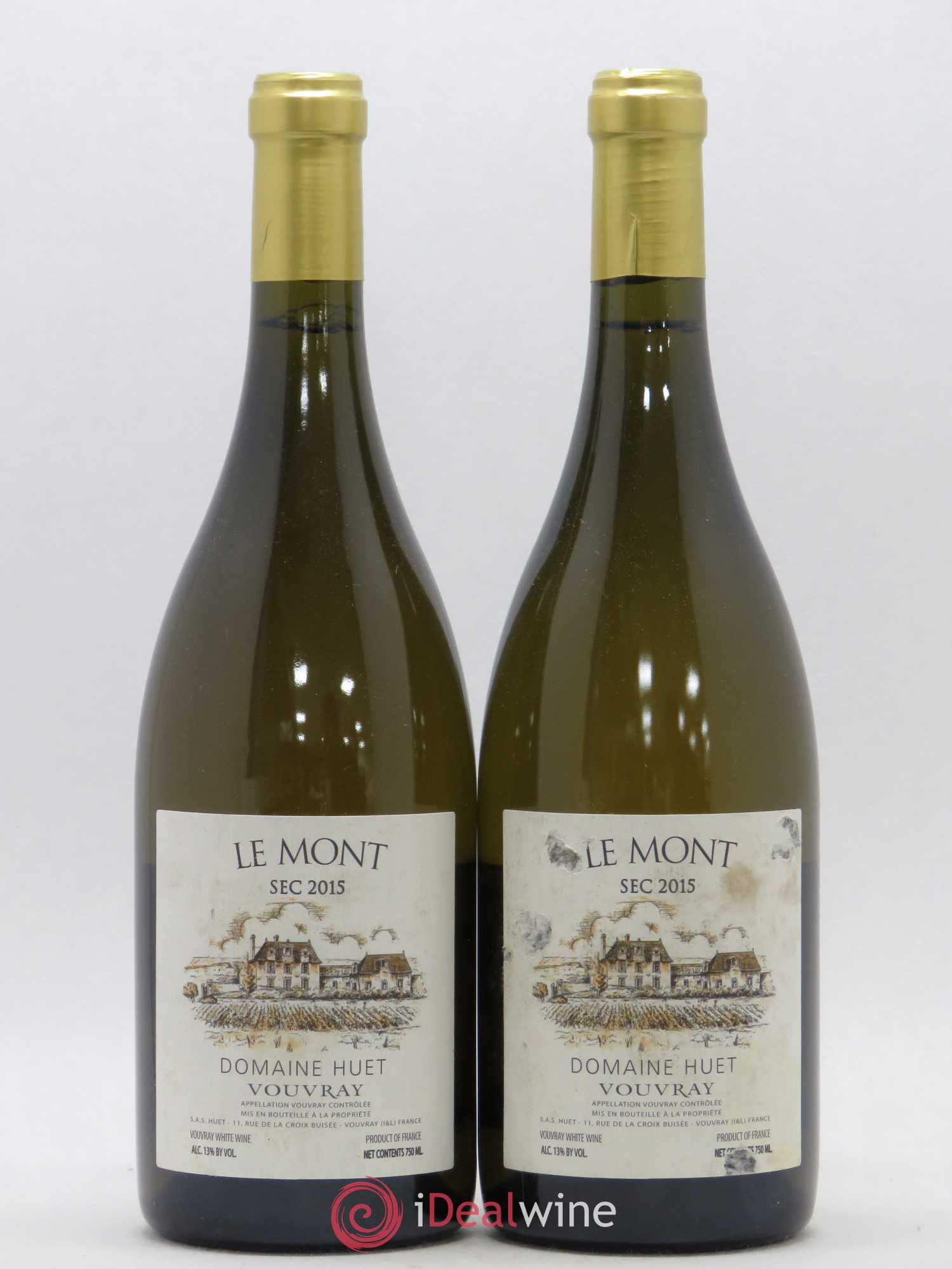 Vouvray Le Mont Sec Domaine Huet 2015 - Lot de 2 bouteilles - 0