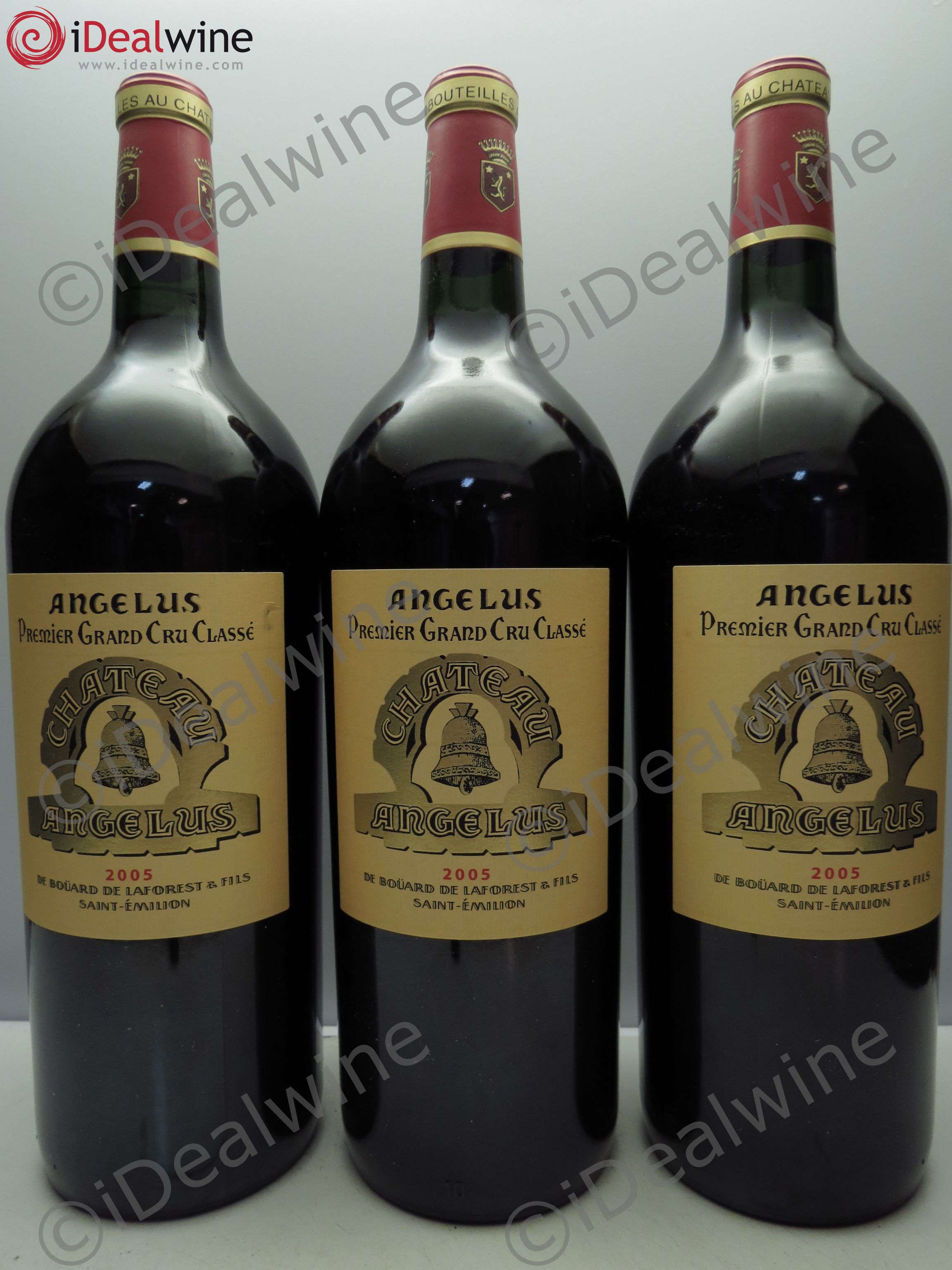 Château Angélus 1er Grand Cru Classé A 2005 - Lot de 3 magnums - 0