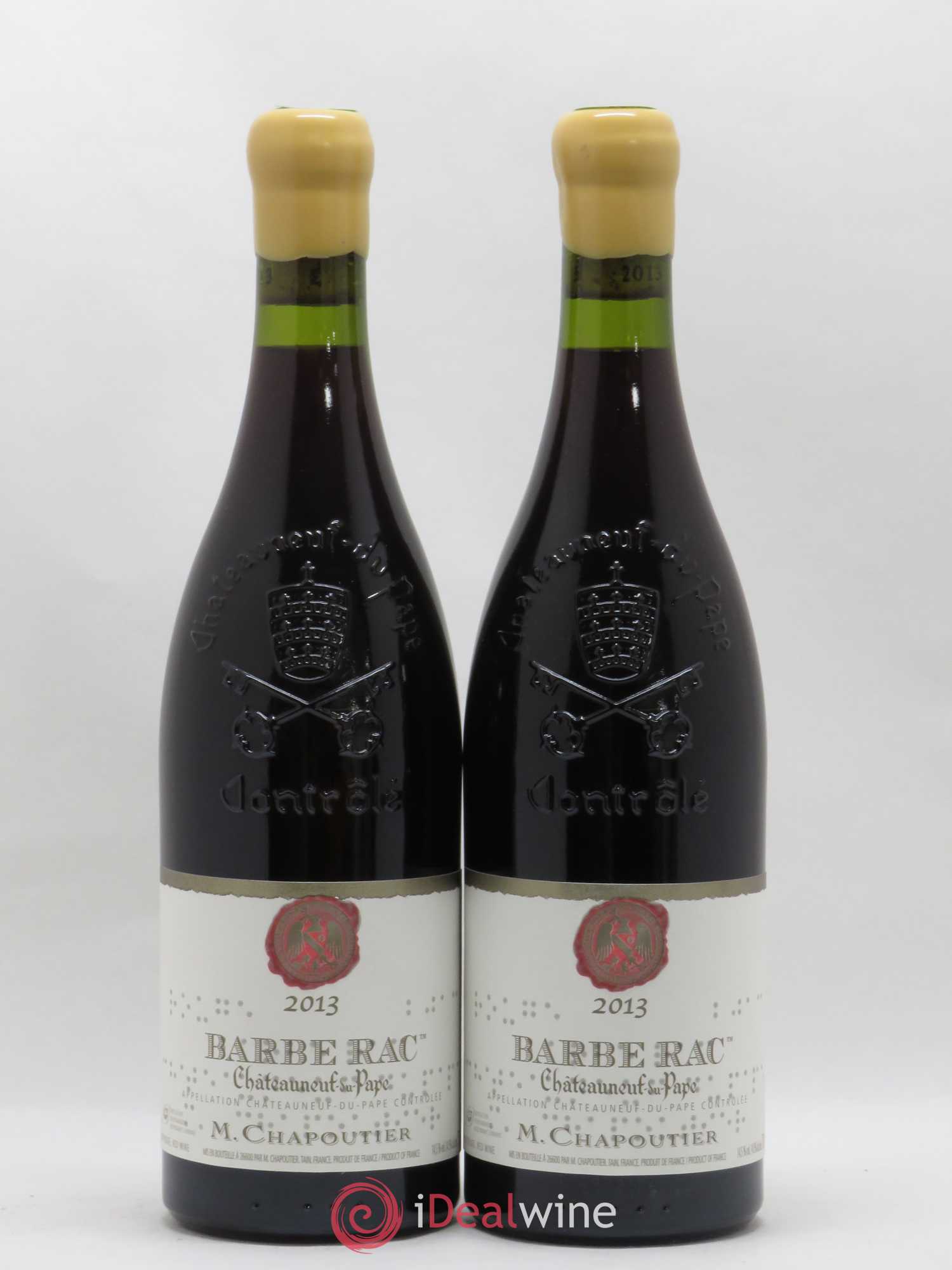 Châteauneuf-du-Pape Barbe Rac Chapoutier 2013 - Lot de 2 bouteilles - 0