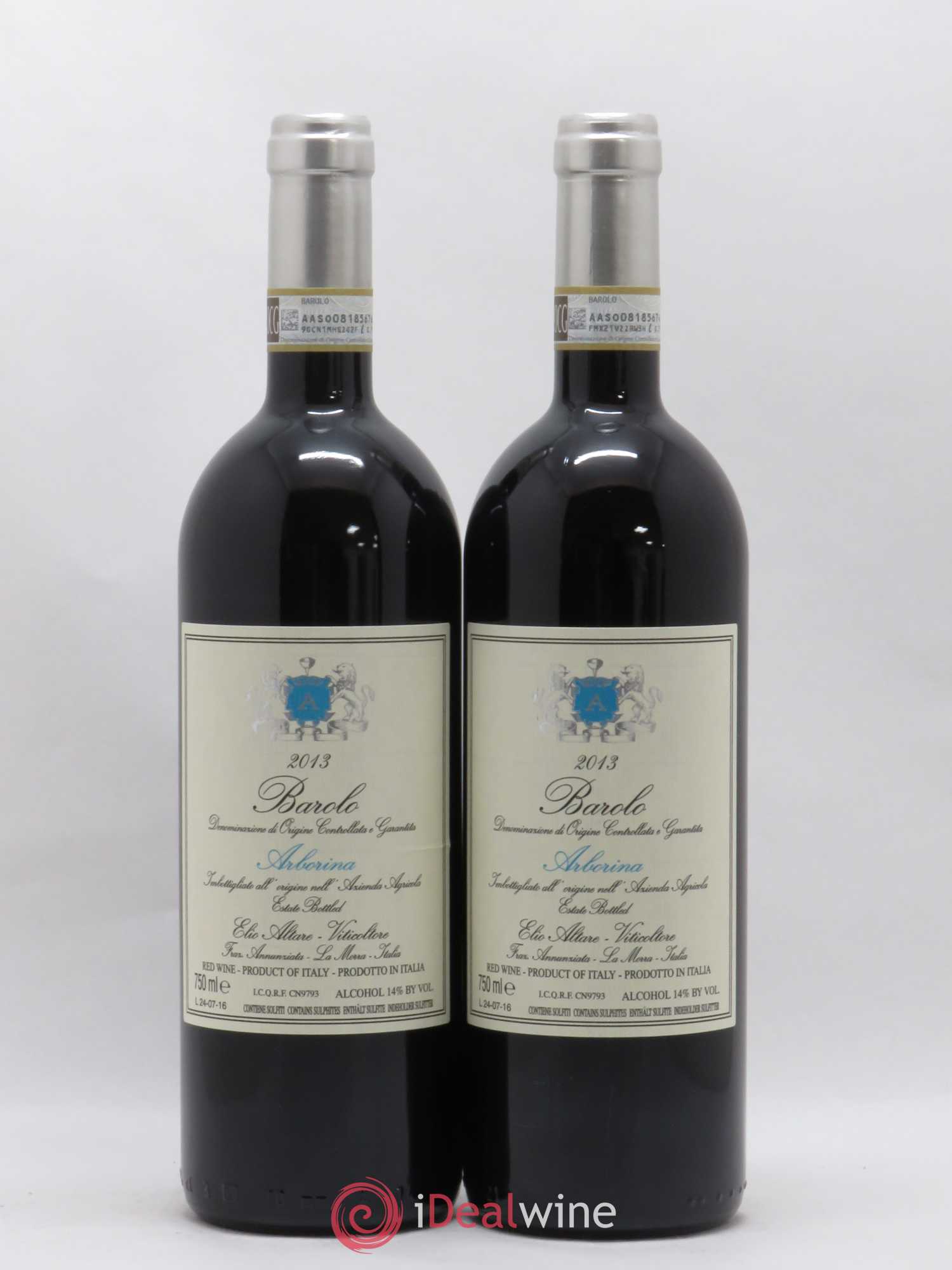 Barolo Arborina Elio Altare 2013 - Lot de 2 bouteilles - 0
