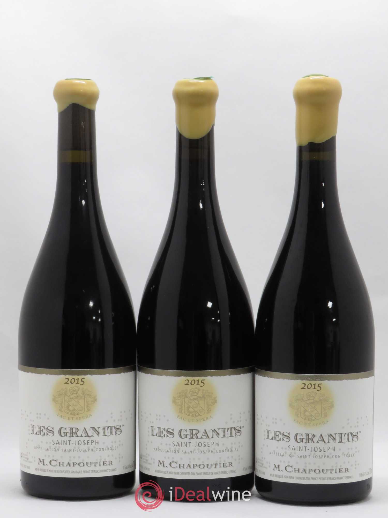 Saint-Joseph Les Granits Chapoutier 2015 - Lot de 3 bouteilles - 0