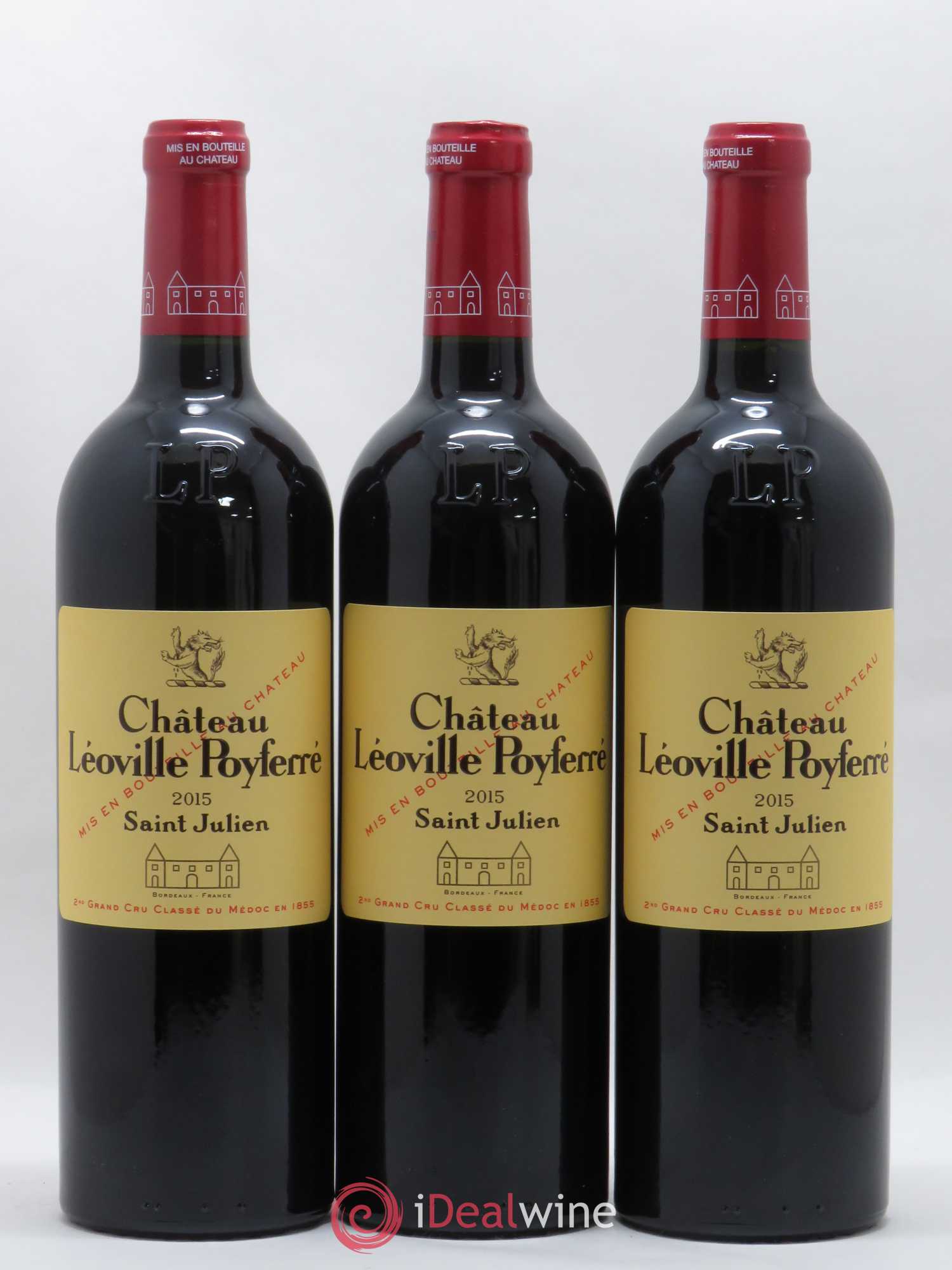 Château Léoville Poyferré 2ème Grand Cru Classé 2015 - Lot de 3 bouteilles - 0