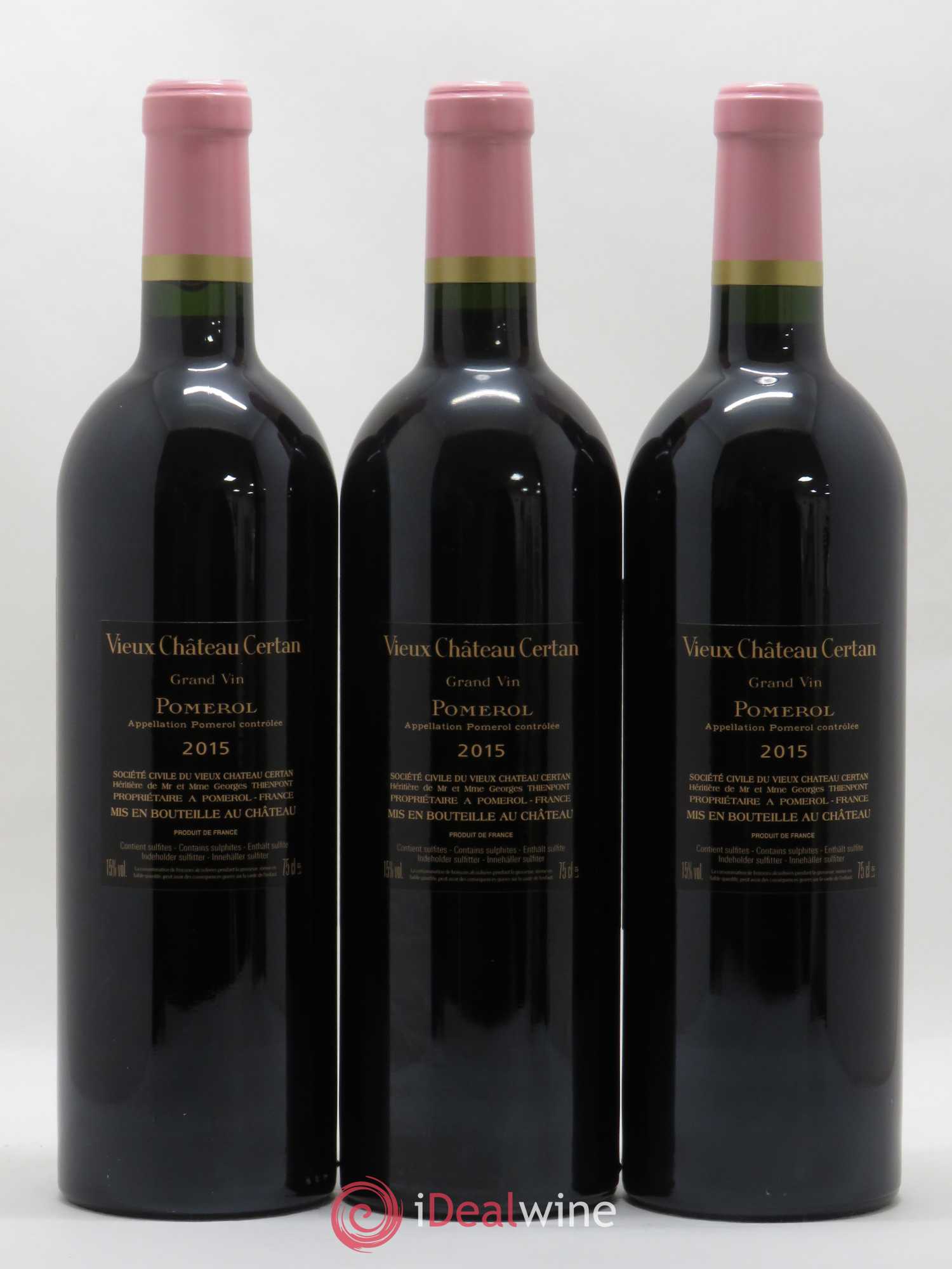 Vieux Château Certan 2015 - Lot de 3 bouteilles - 1