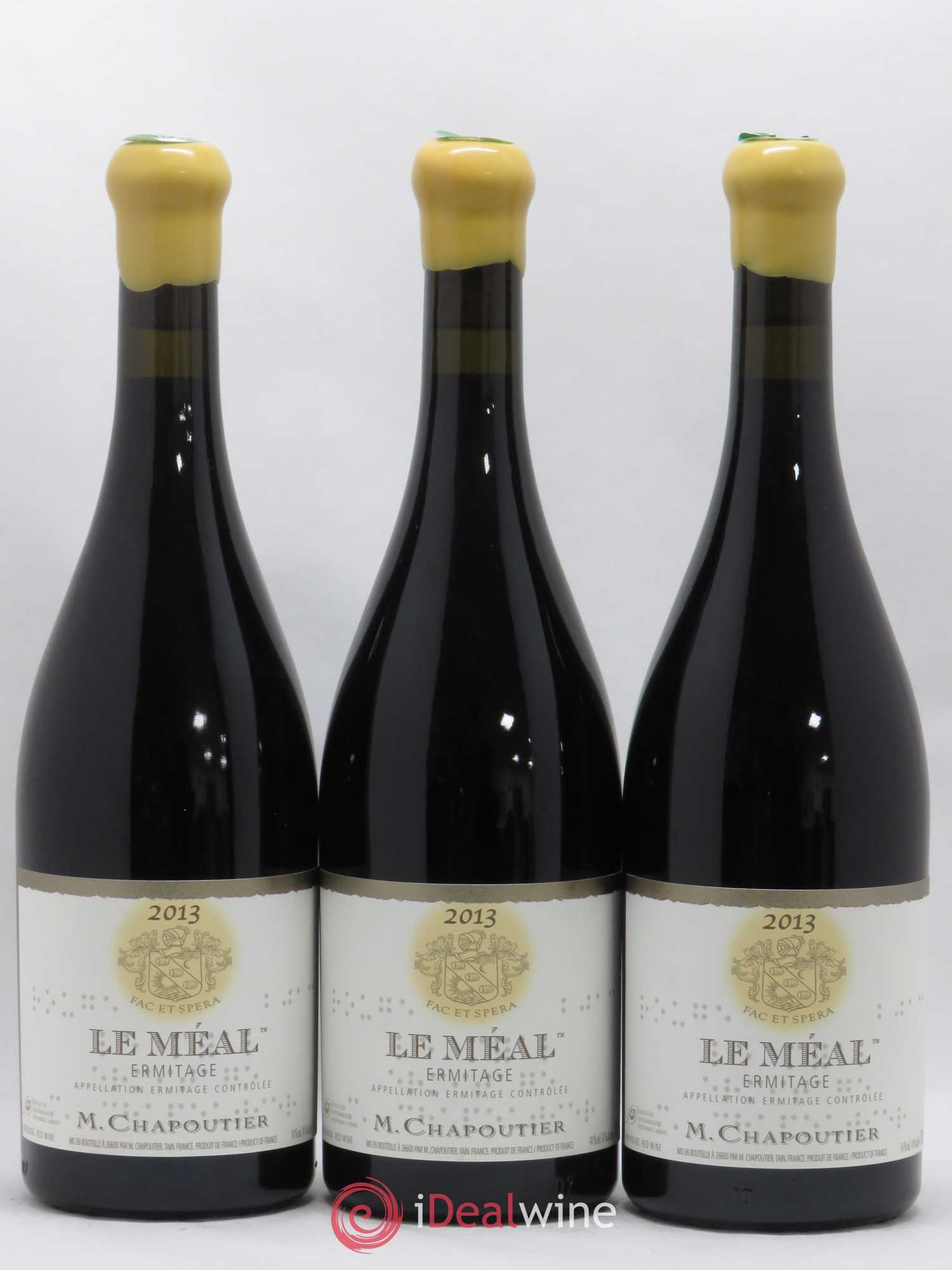 Hermitage Ermitage Le Méal Chapoutier 2013 - Lot de 3 bouteilles - 0