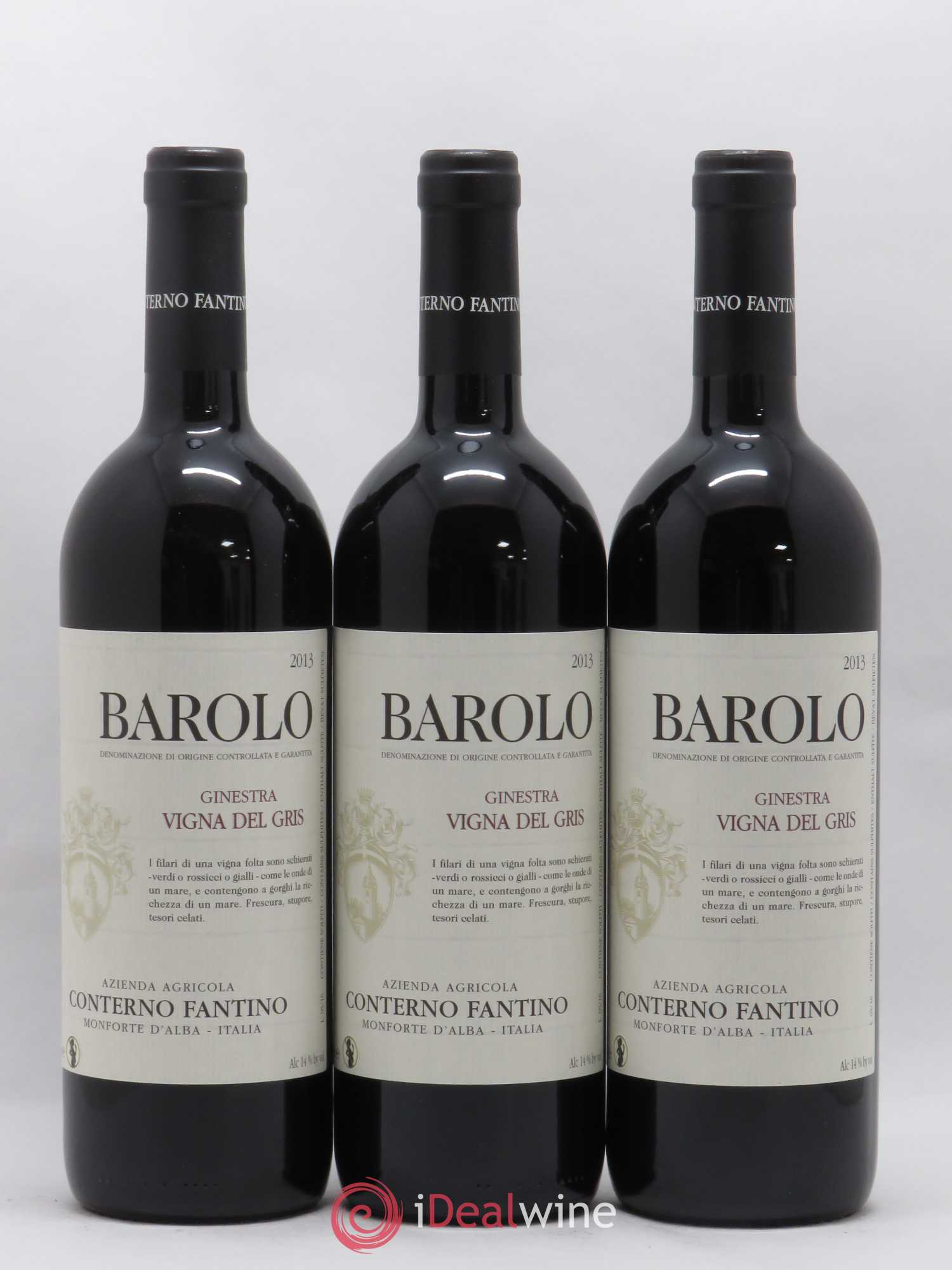 Barolo Conterno Fantino Ginestra Vigna del Gris 2013 - Posten von 3 Flaschen - 0