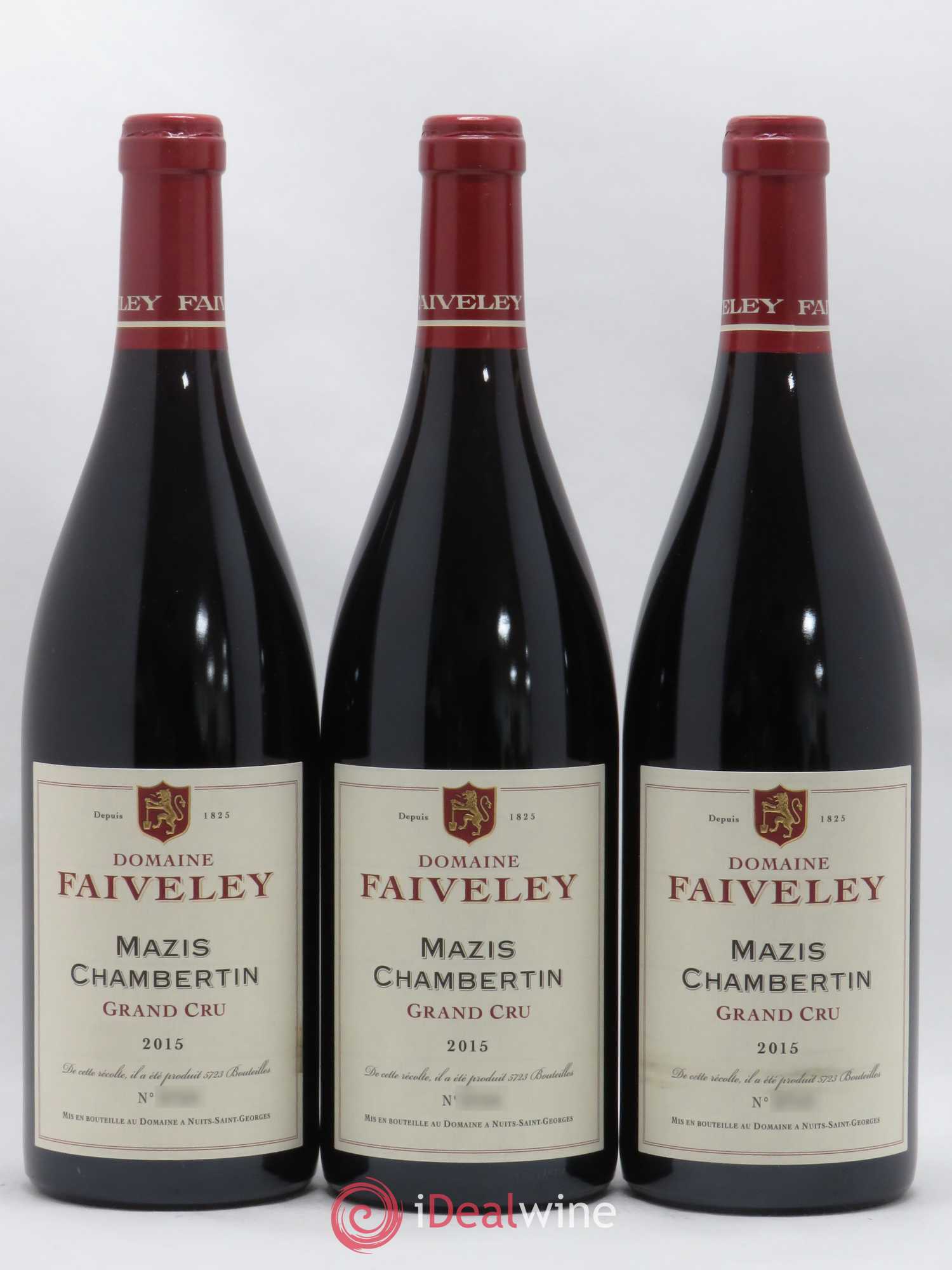 Mazis-Chambertin Grand Cru Faiveley 2015 - Lot de 3 bouteilles - 0