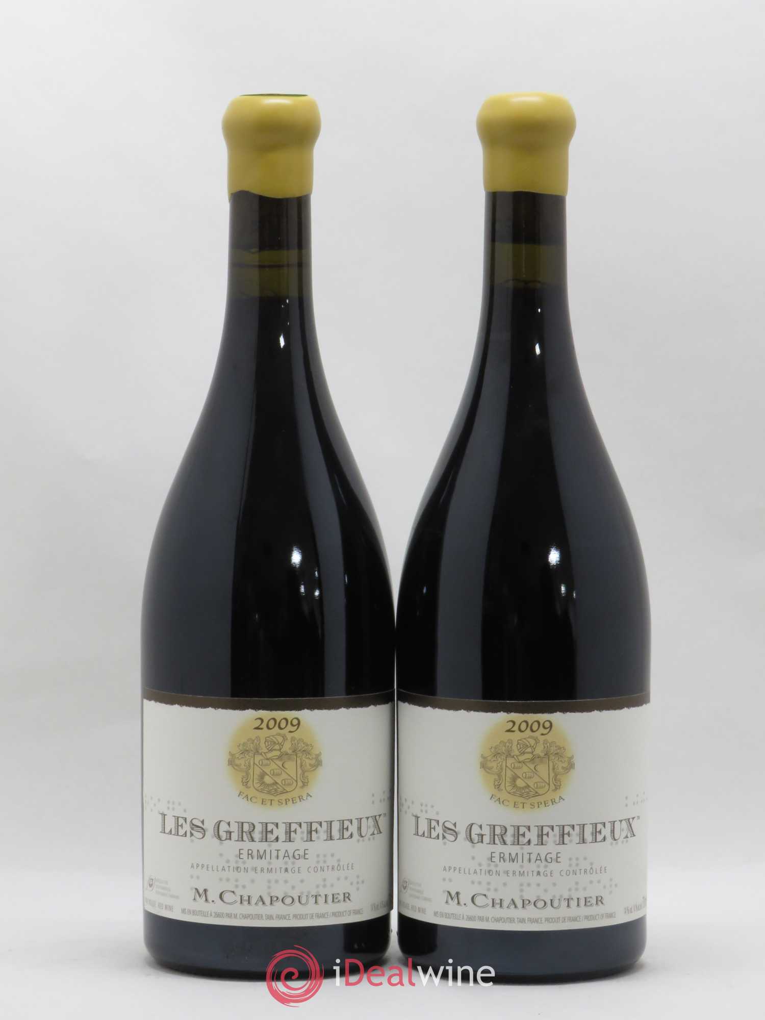 Hermitage Ermitage Les Greffieux Chapoutier 2009 - Lot de 2 bouteilles - 0