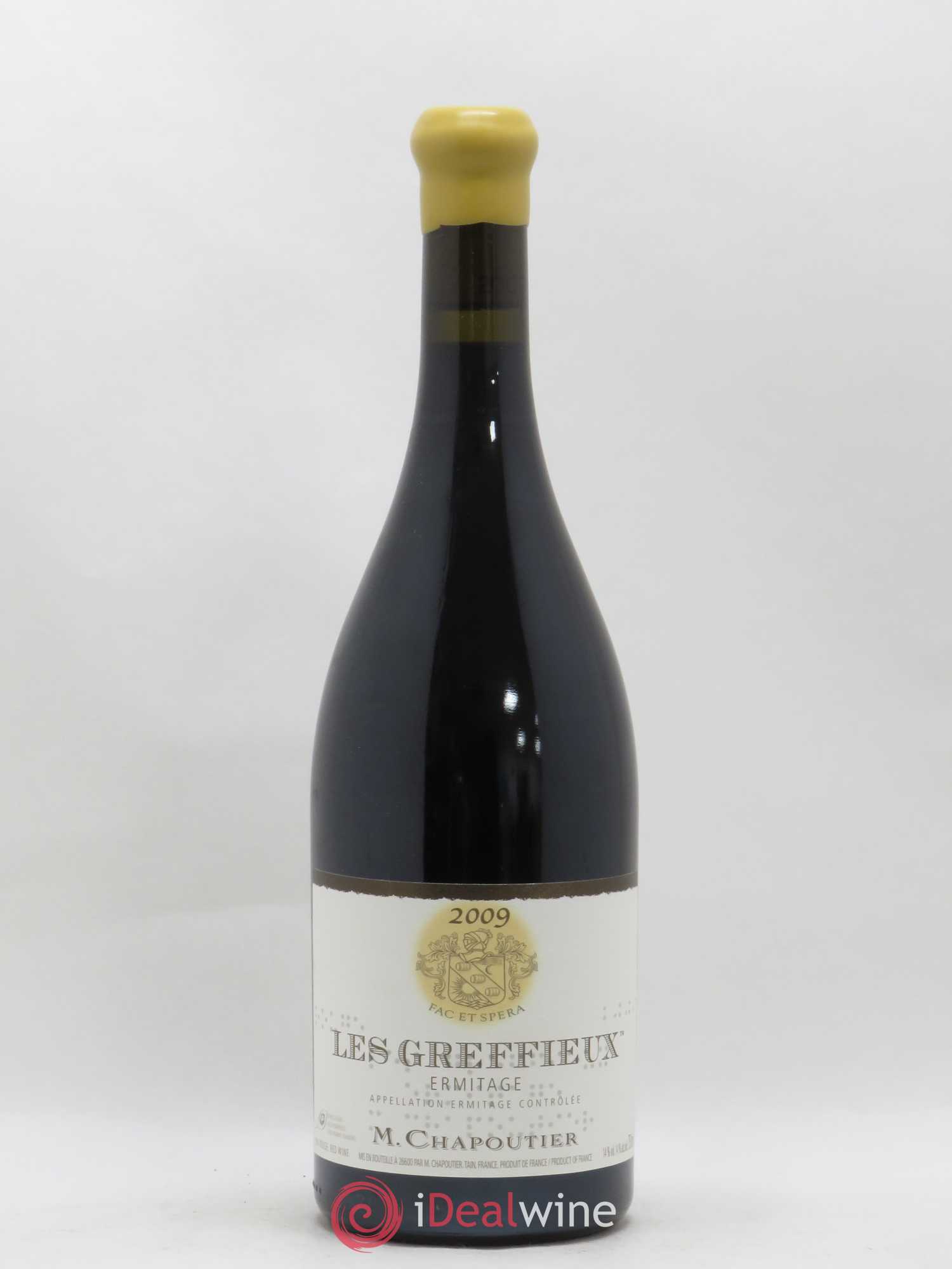 Hermitage Ermitage Les Greffieux Chapoutier 2009 - Lot de 1 bouteille - 0