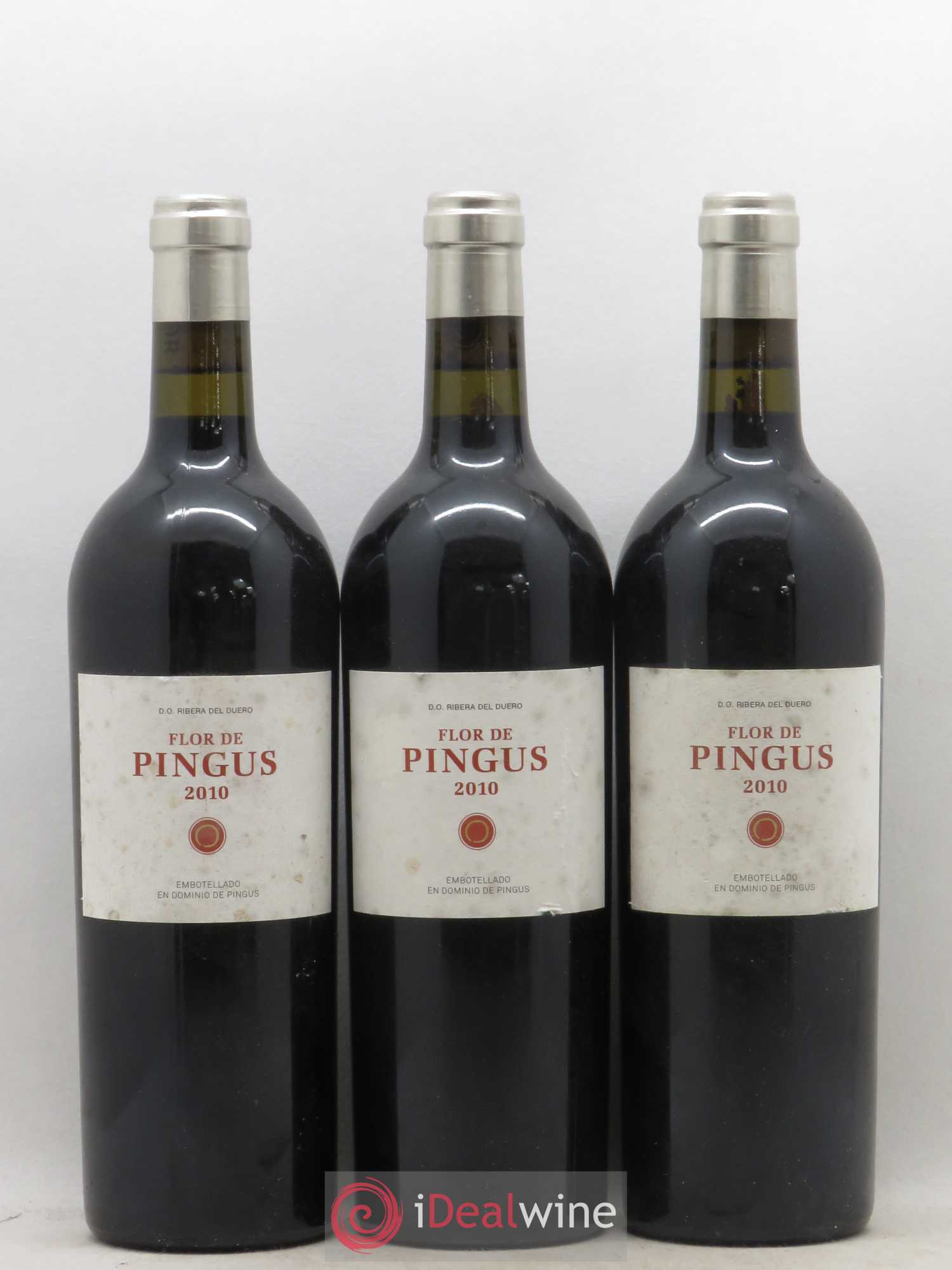 Ribera Del Duero Flor de Pingus Dominio de Pingus - Peter Sisseck 2010 - Lot de 3 bouteilles - 0