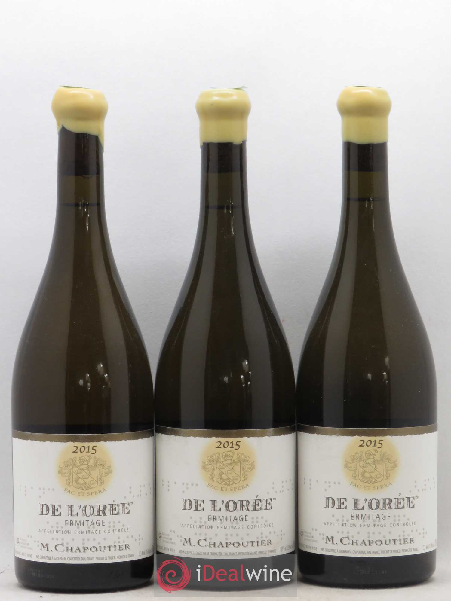 Hermitage Ermitage de l'Orée Chapoutier 2015 - Lot de 3 bouteilles - 0