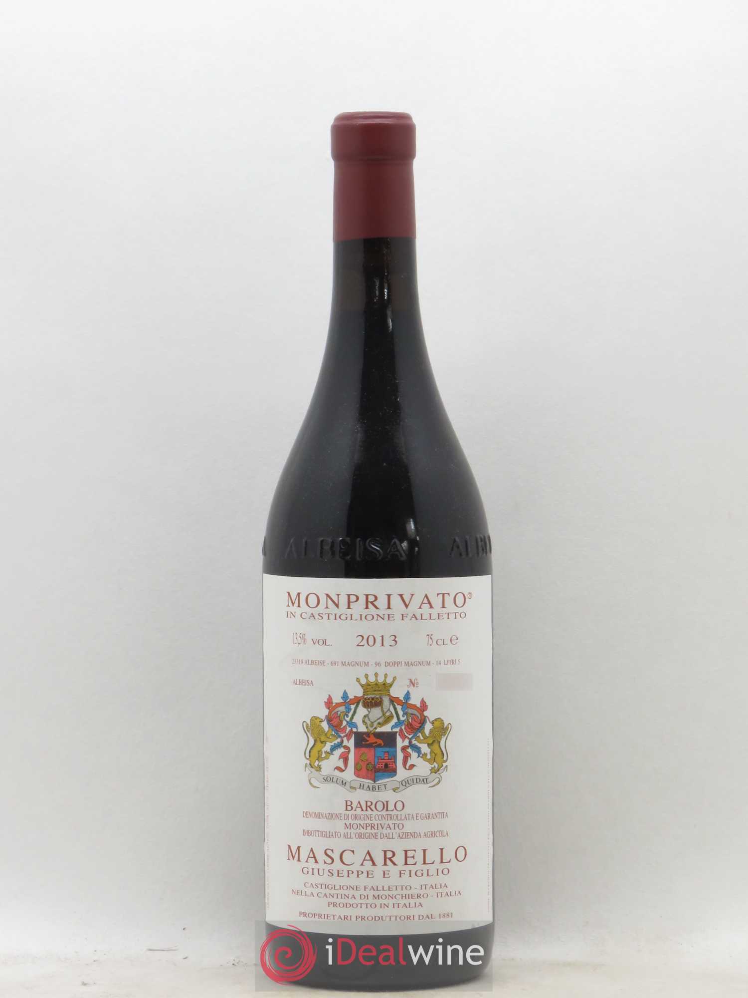 Barolo DOCG Monprivato Giuseppe Mascarello 2013 - Lot de 1 bouteille - 0