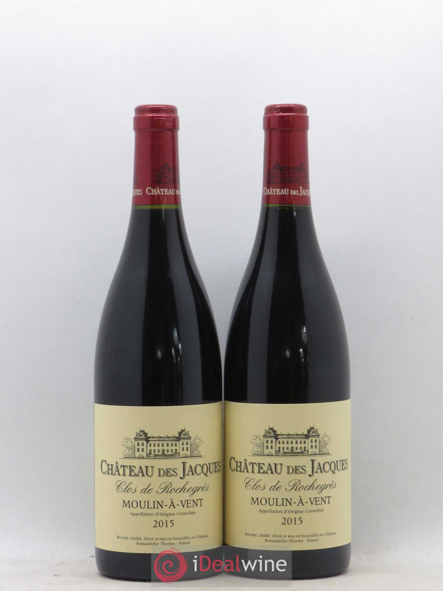 Moulin-à-Vent Clos de Rochegrès Château des Jacques 2015 - Lot de 2 bouteilles - 0
