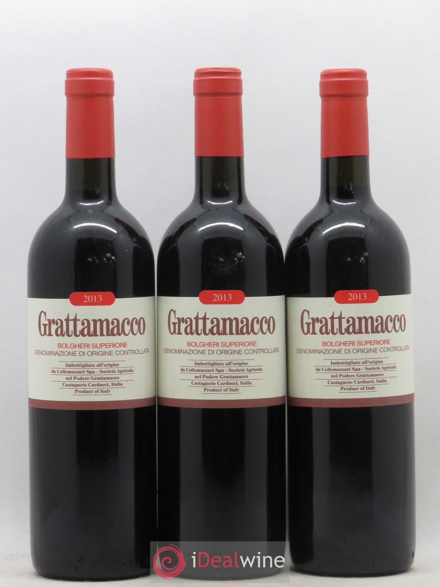 Bolgheri DOC Superiore Grattamaco 2013 - Posten von 3 Flaschen - 0