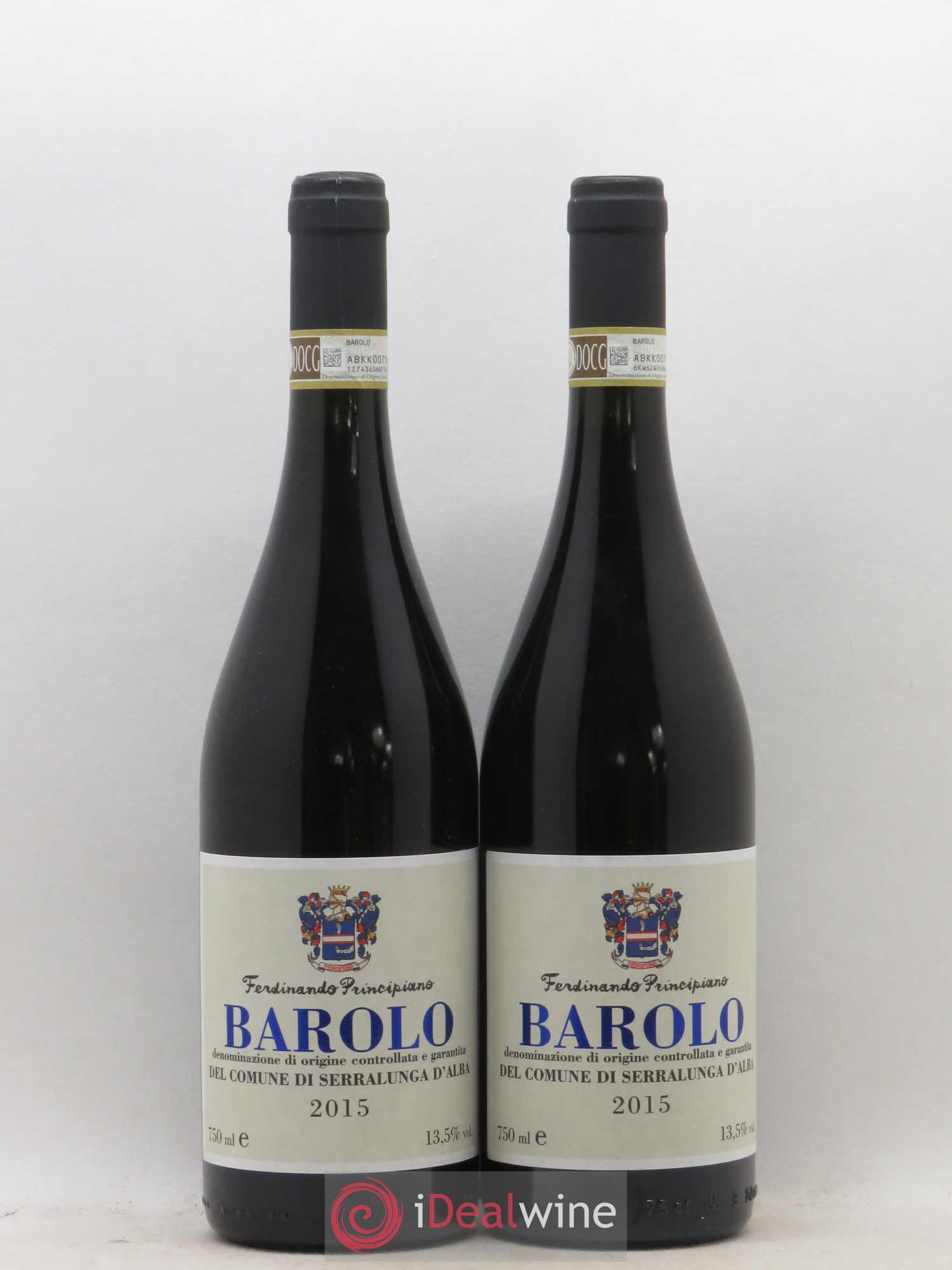 Barolo DOCG Del Comune di Serralunga d'Alba Ferdinando Principiano 2015 - Lotto di 2 bottiglie - 0